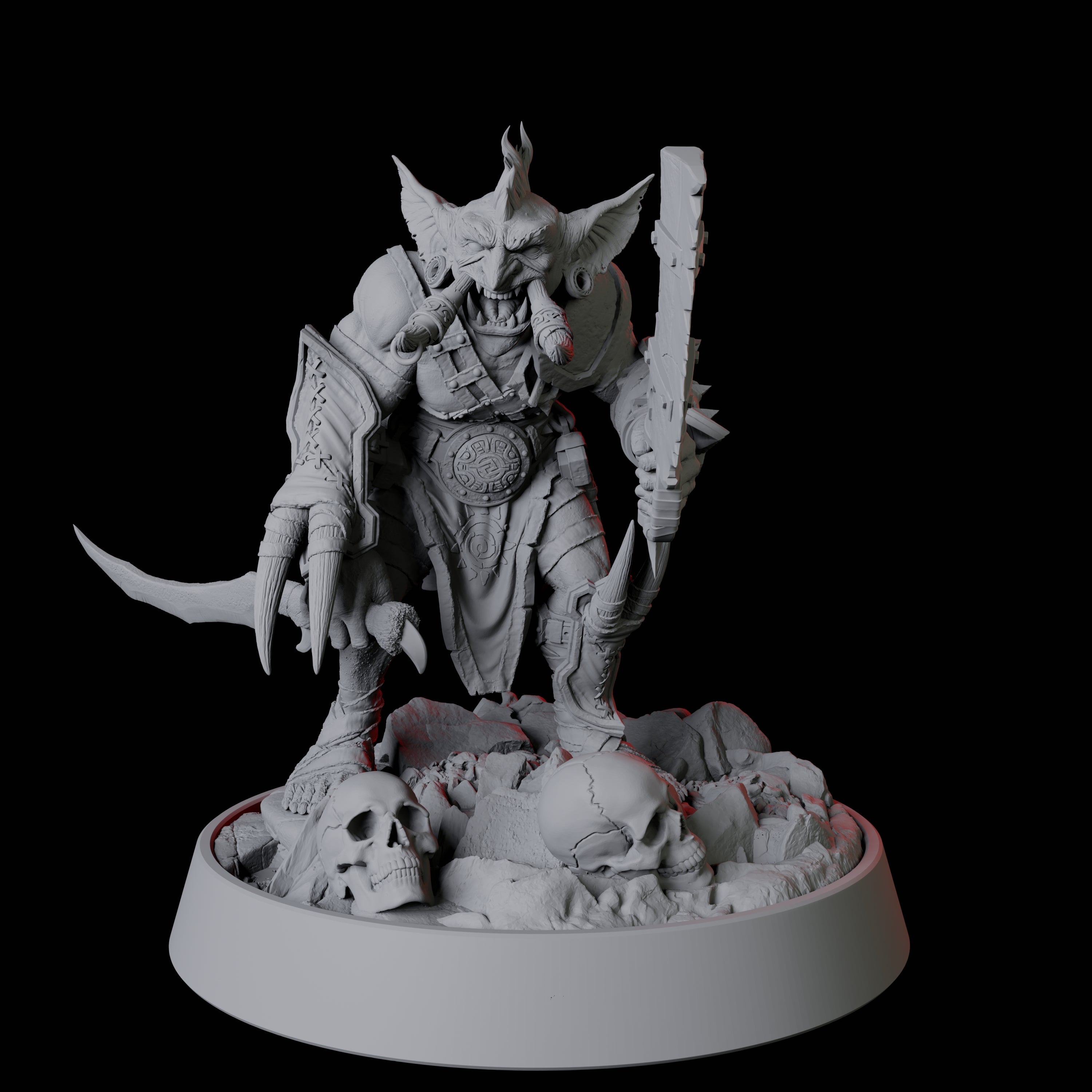 Tusked Goblin with Cleaver Miniature for Dungeons and Dragons
