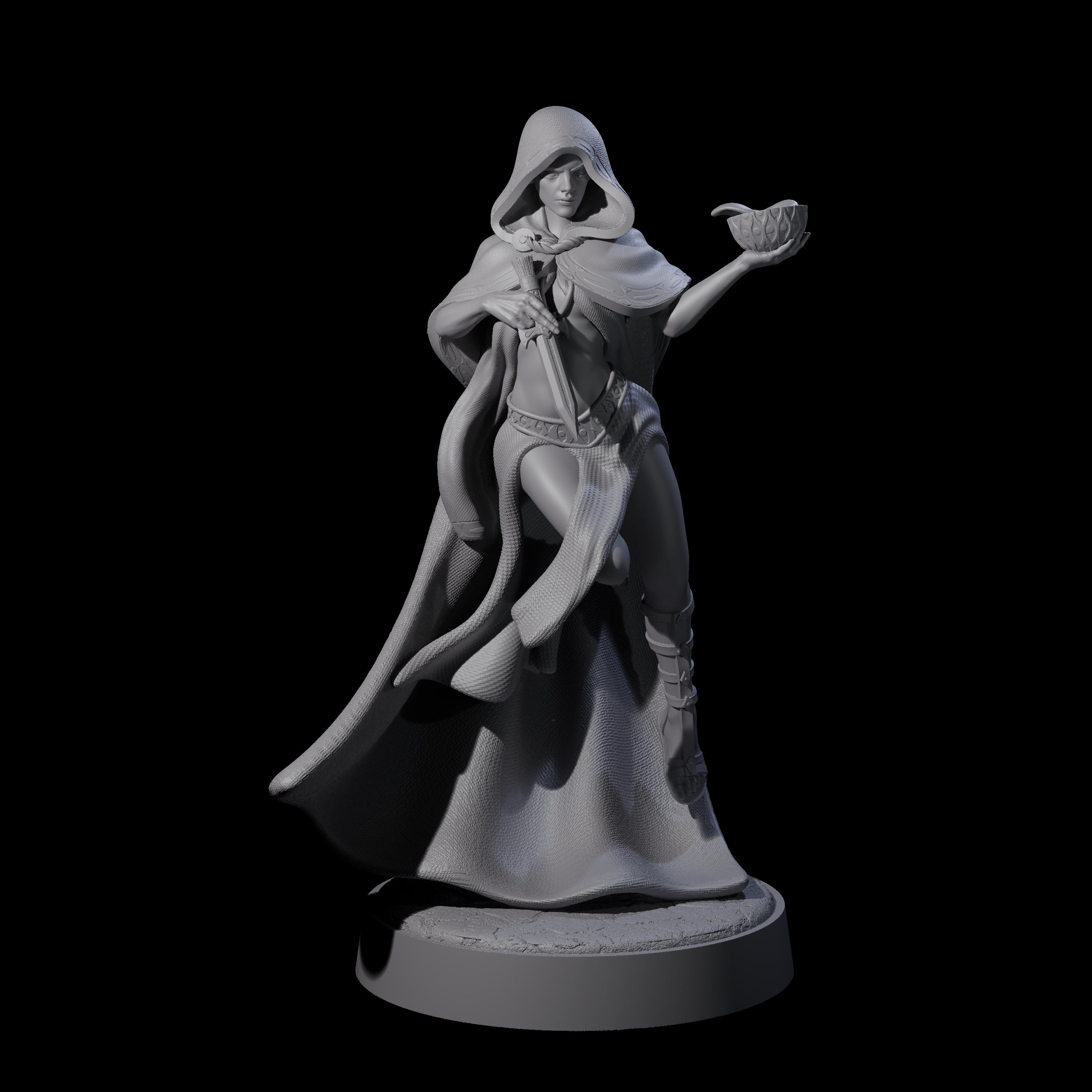 Twisted Blood Maiden D Miniature for Dungeons and Dragons, Pathfinder or other TTRPGs