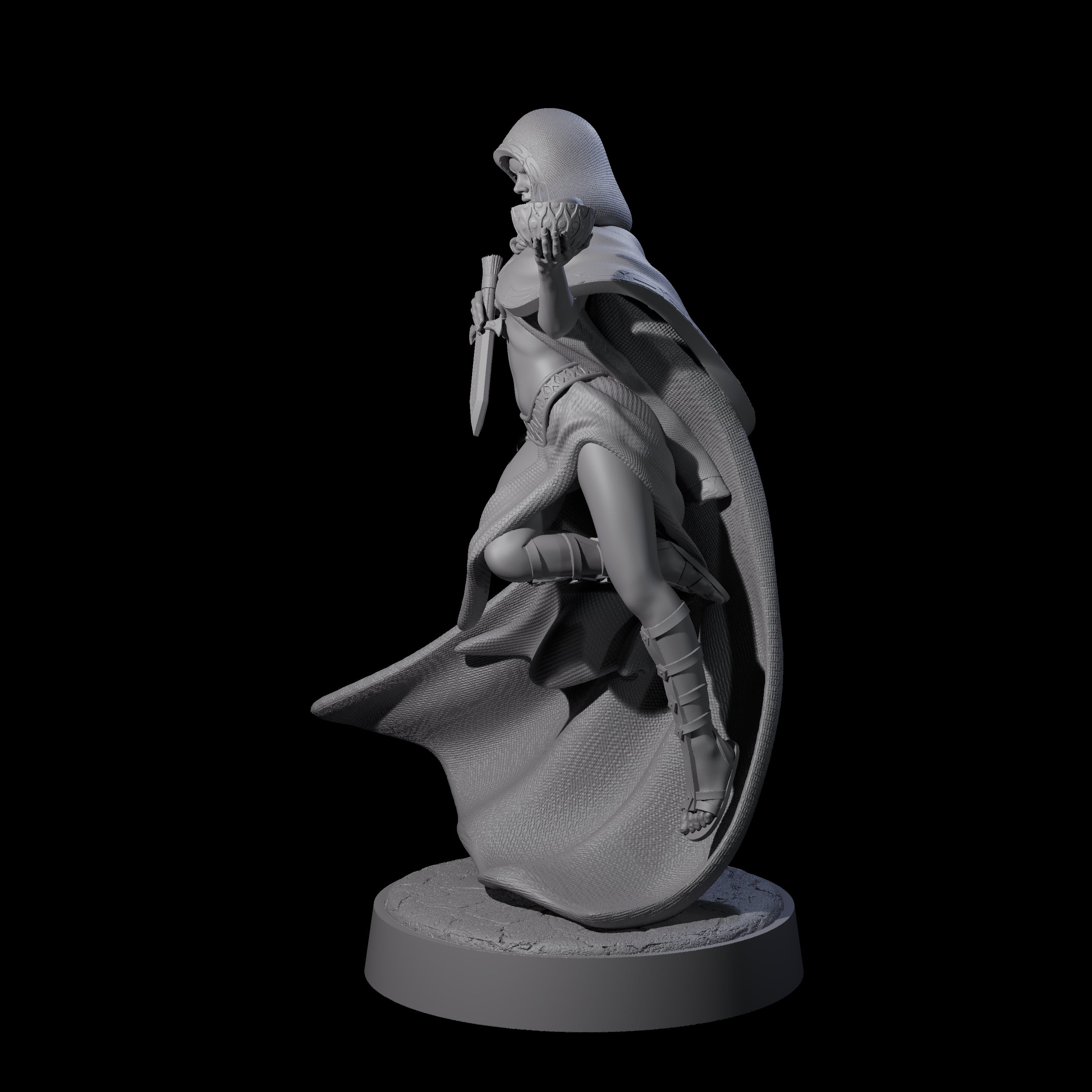 Twisted Blood Maiden D Miniature for Dungeons and Dragons, Pathfinder or other TTRPGs