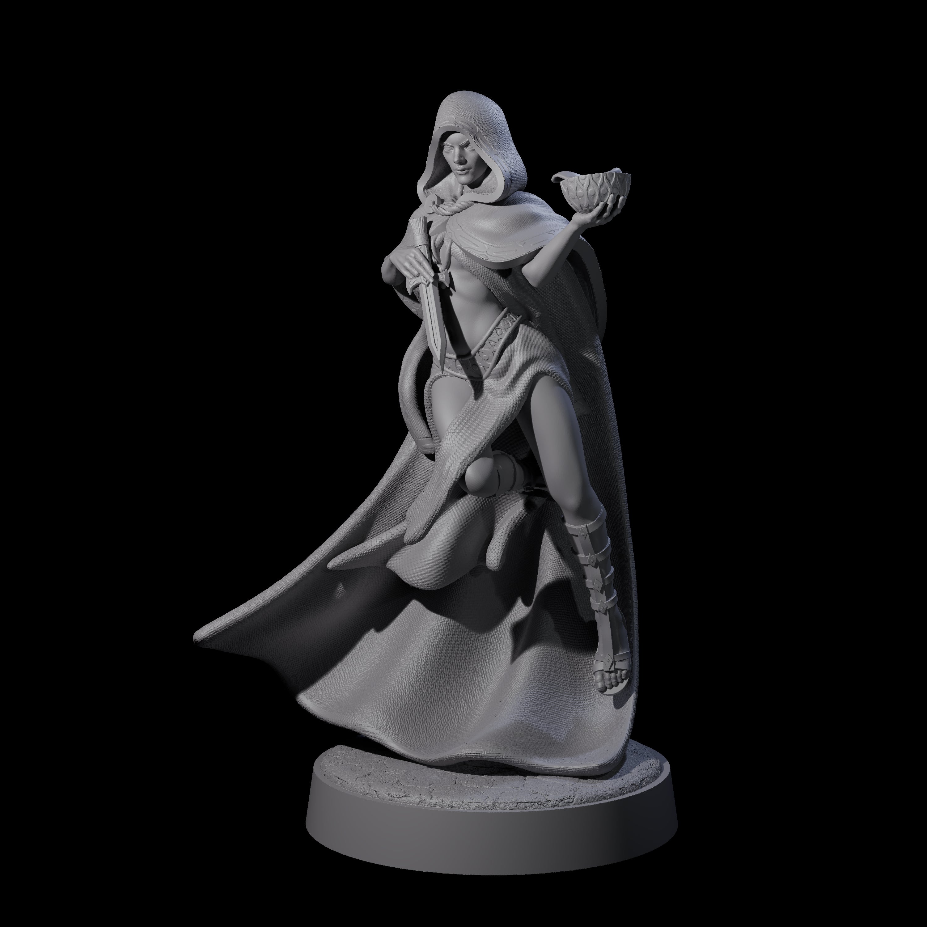 Twisted Blood Maiden D Miniature for Dungeons and Dragons, Pathfinder or other TTRPGs