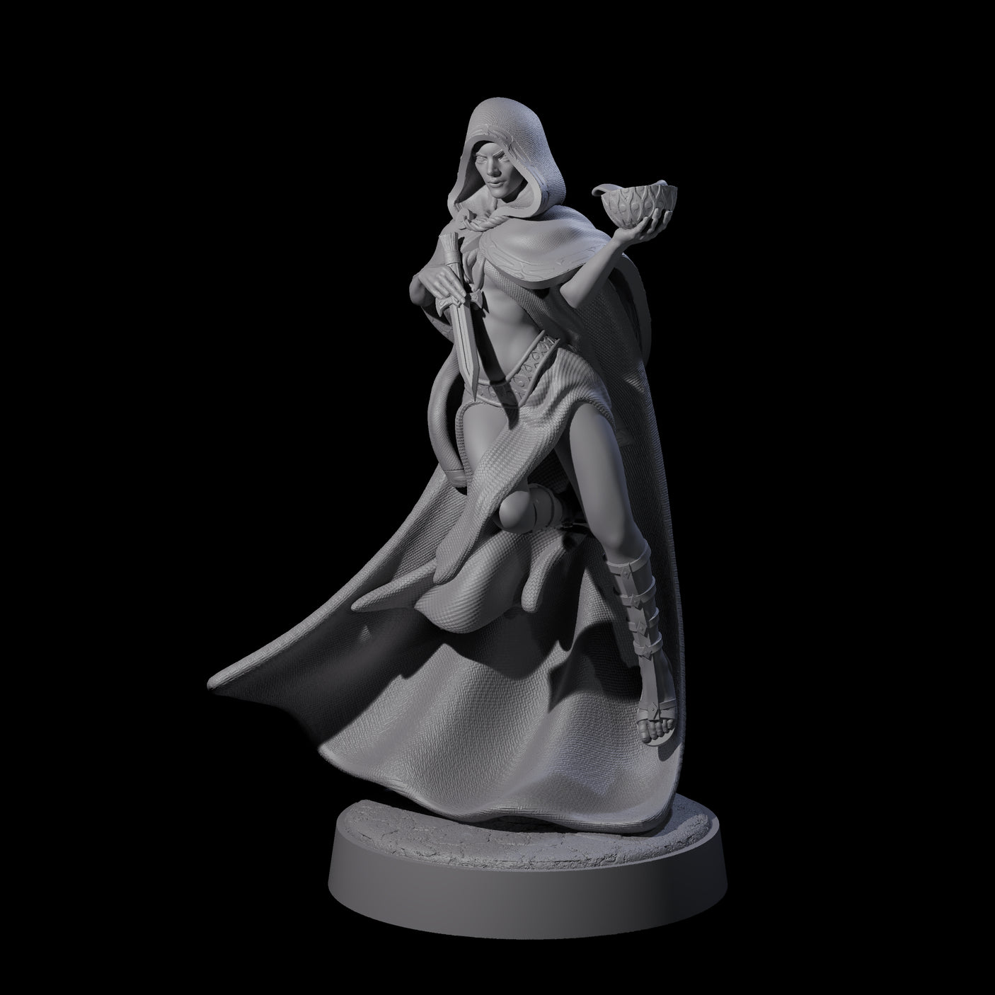 Twisted Blood Maiden D Miniature for Dungeons and Dragons, Pathfinder or other TTRPGs