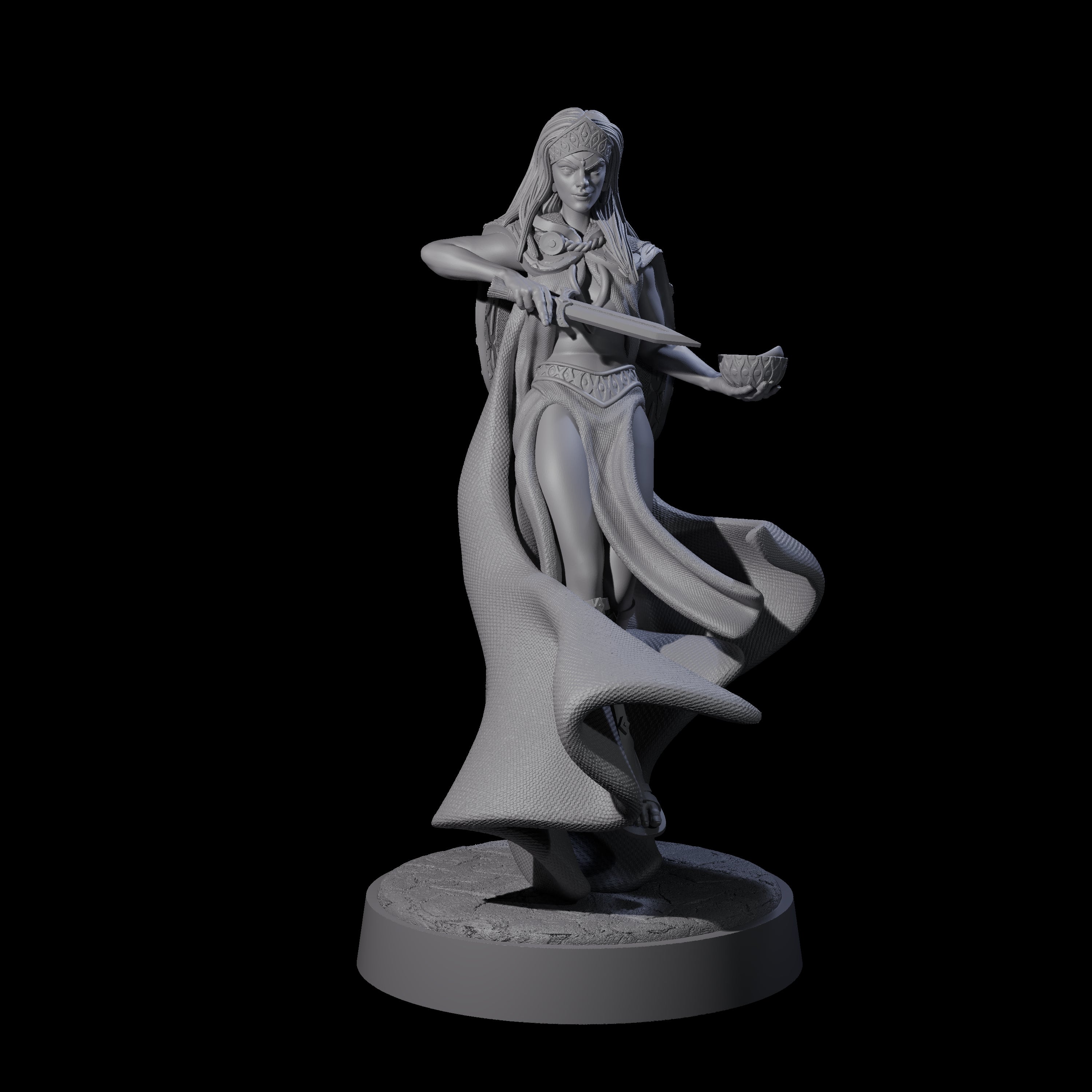Twisted Blood Maiden E Miniature for Dungeons and Dragons, Pathfinder or other TTRPGs