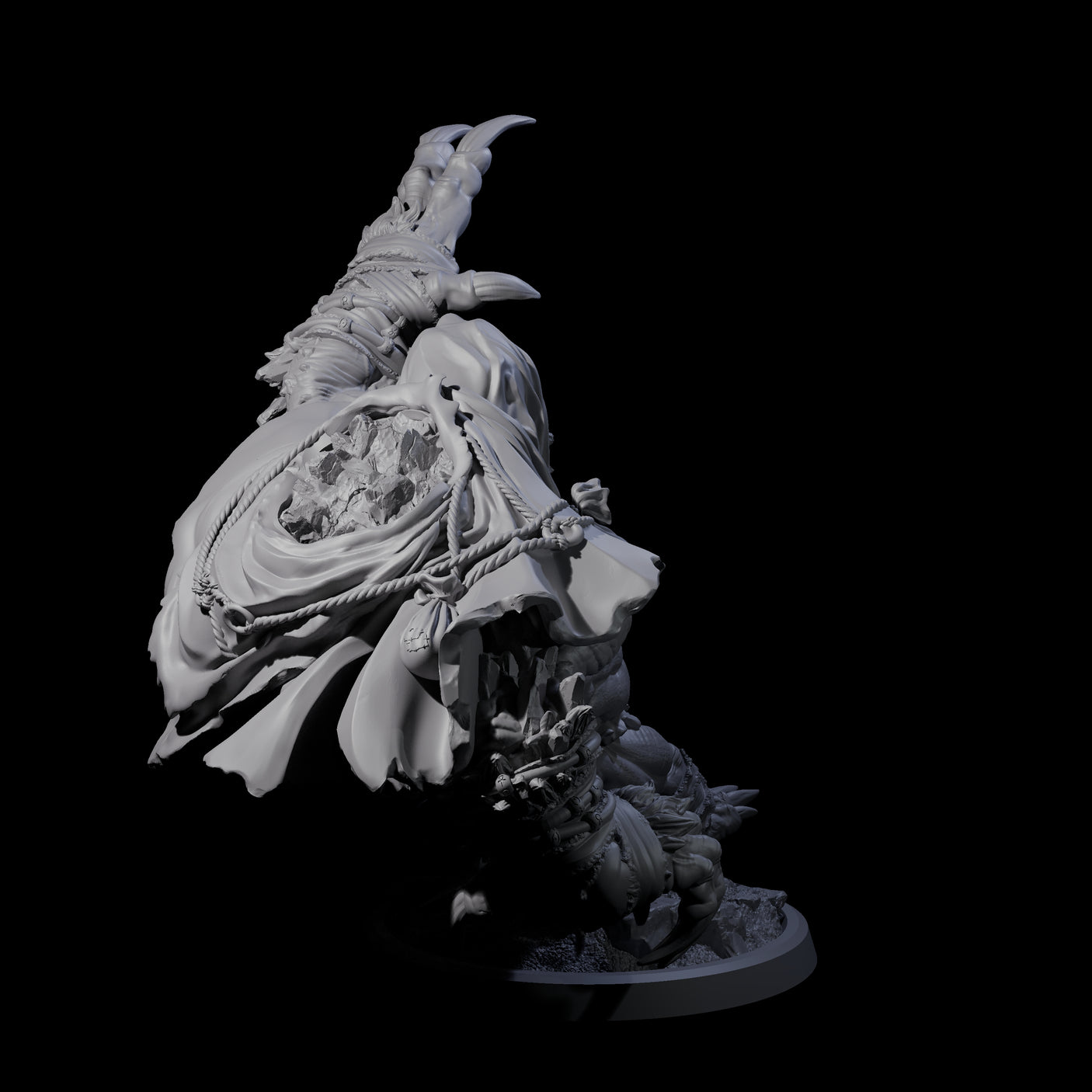 Twisted Fomorian D Miniature for Dungeons and Dragons, Pathfinder or other TTRPGs