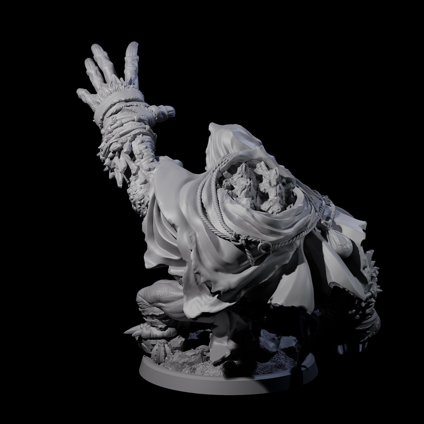 Twisted Fomorian D Miniature for Dungeons and Dragons, Pathfinder or other TTRPGs