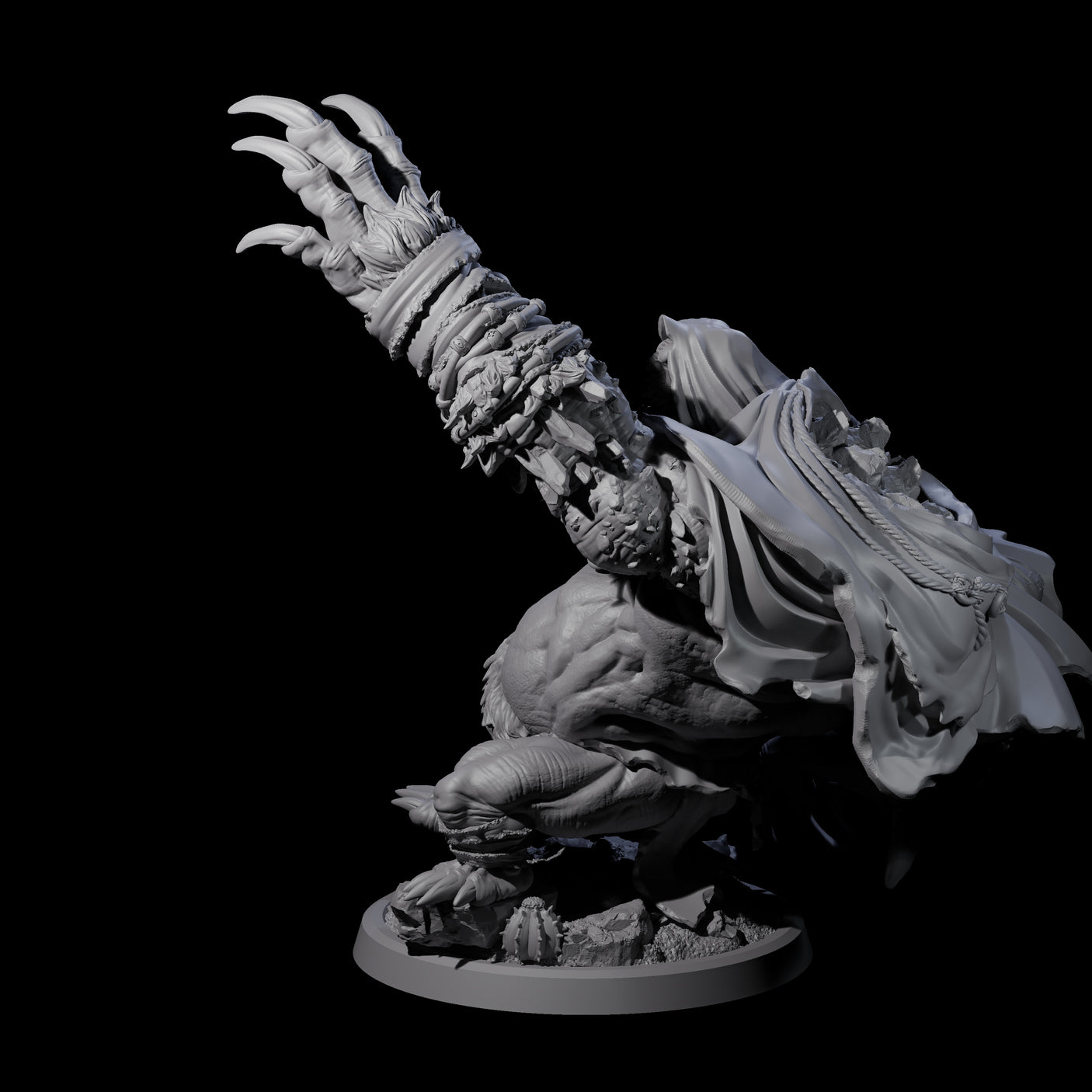 Twisted Fomorian D Miniature for Dungeons and Dragons, Pathfinder or other TTRPGs