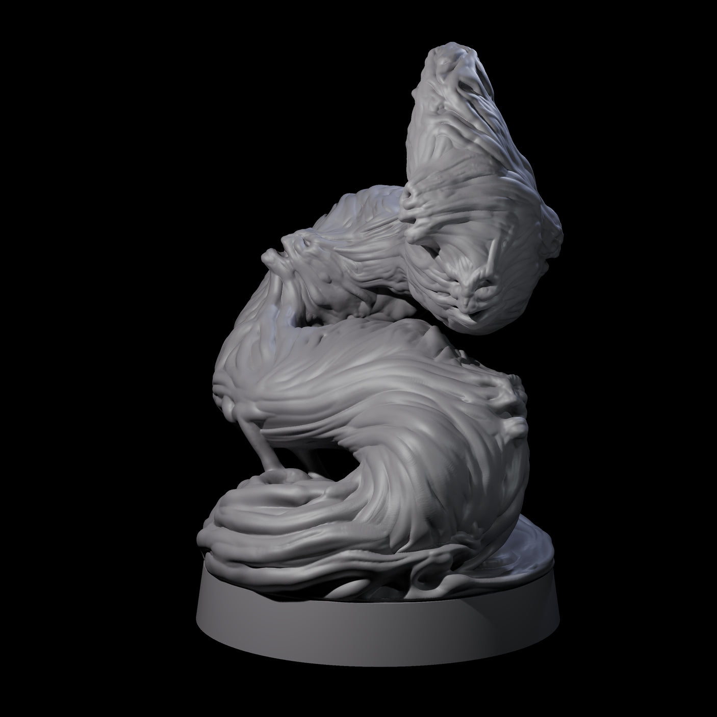 Twisting Blood Wraith Miniature for Dungeons and Dragons, Pathfinder or other TTRPGs