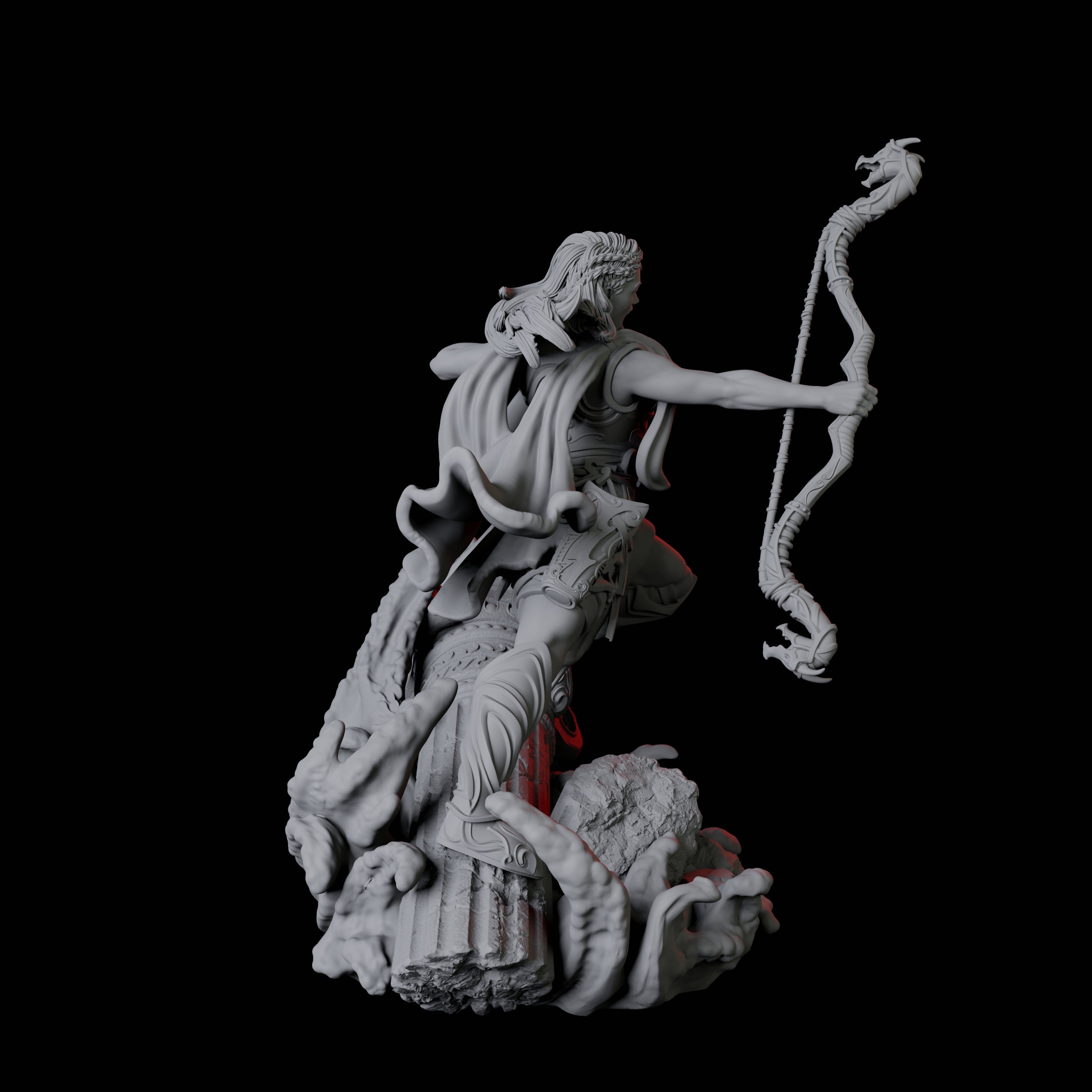 Two Battlemaiden Giantesses Miniature for Dungeons and Dragons, Pathfinder or other TTRPGs