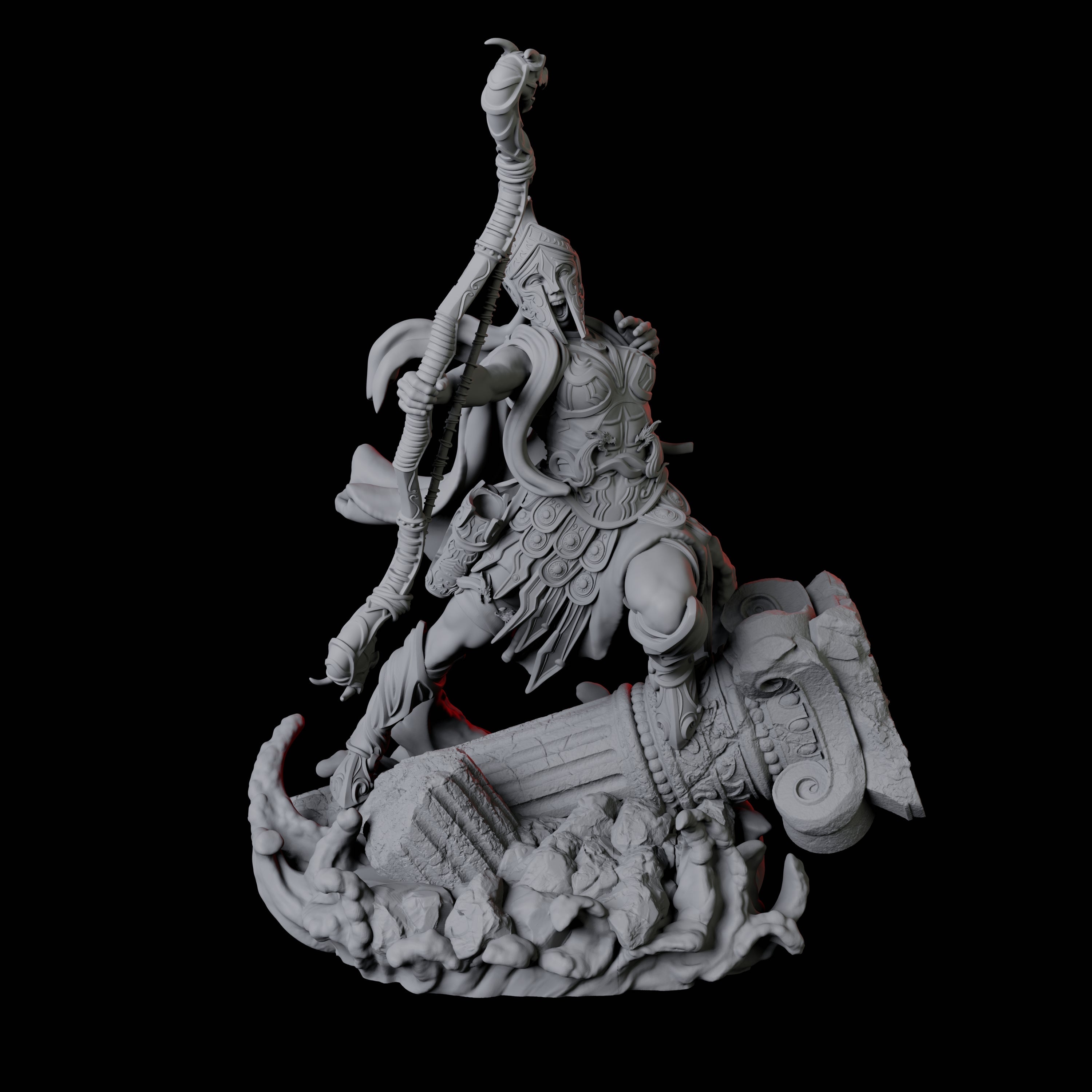 Two Battlemaiden Giantesses Miniature for Dungeons and Dragons, Pathfinder or other TTRPGs