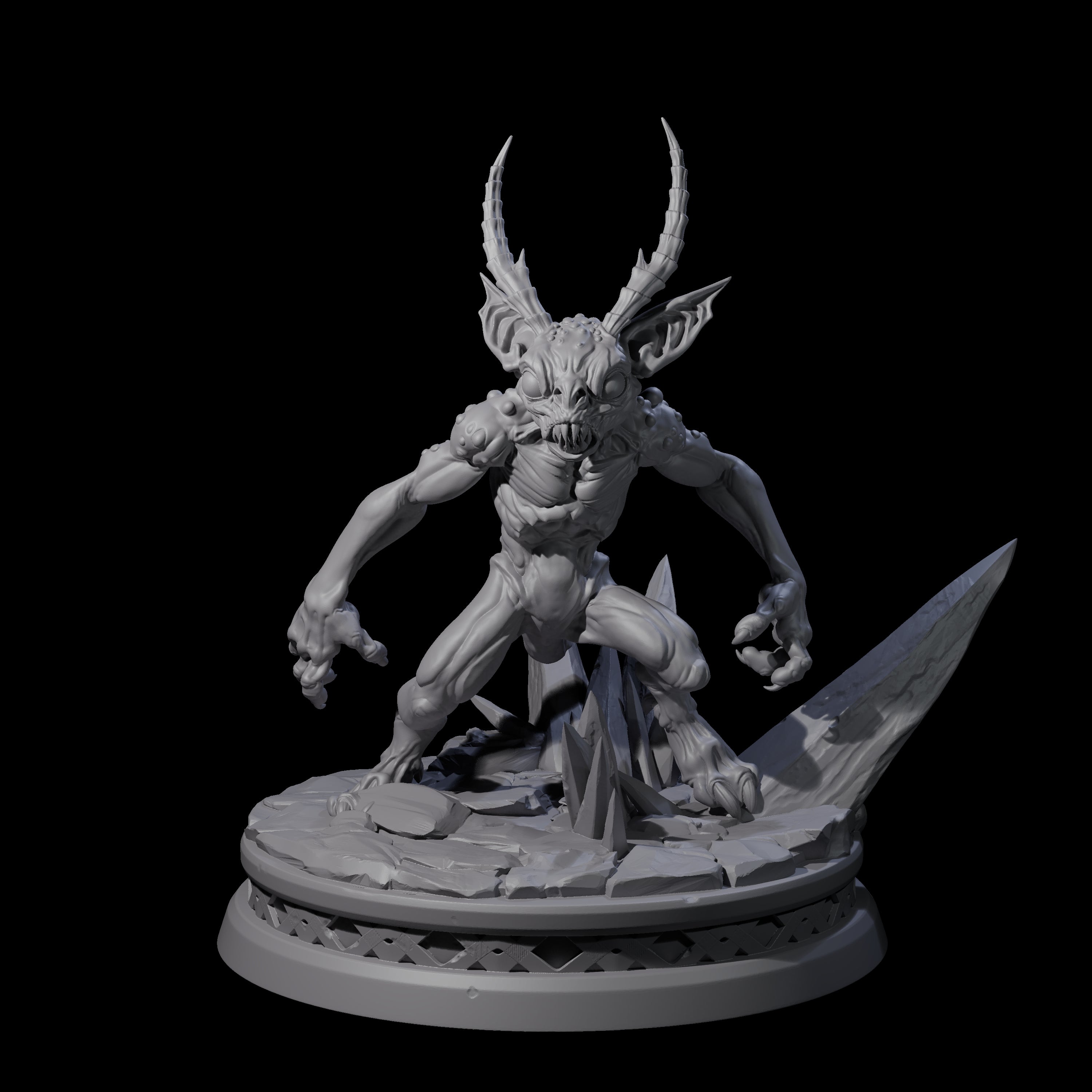 Two Big Eyed Quasits Miniature for Dungeons and Dragons, Pathfinder or other TTRPGs