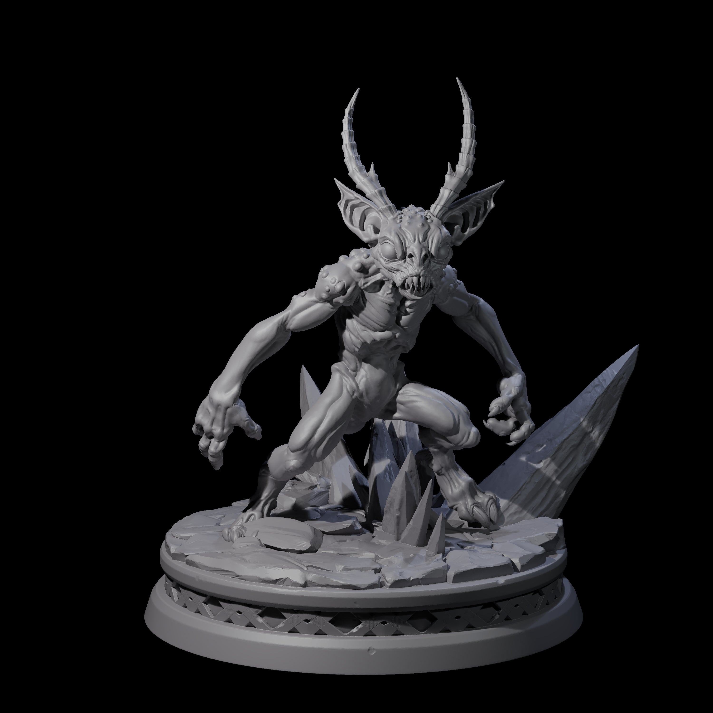 Two Big Eyed Quasits Miniature for Dungeons and Dragons, Pathfinder or other TTRPGs