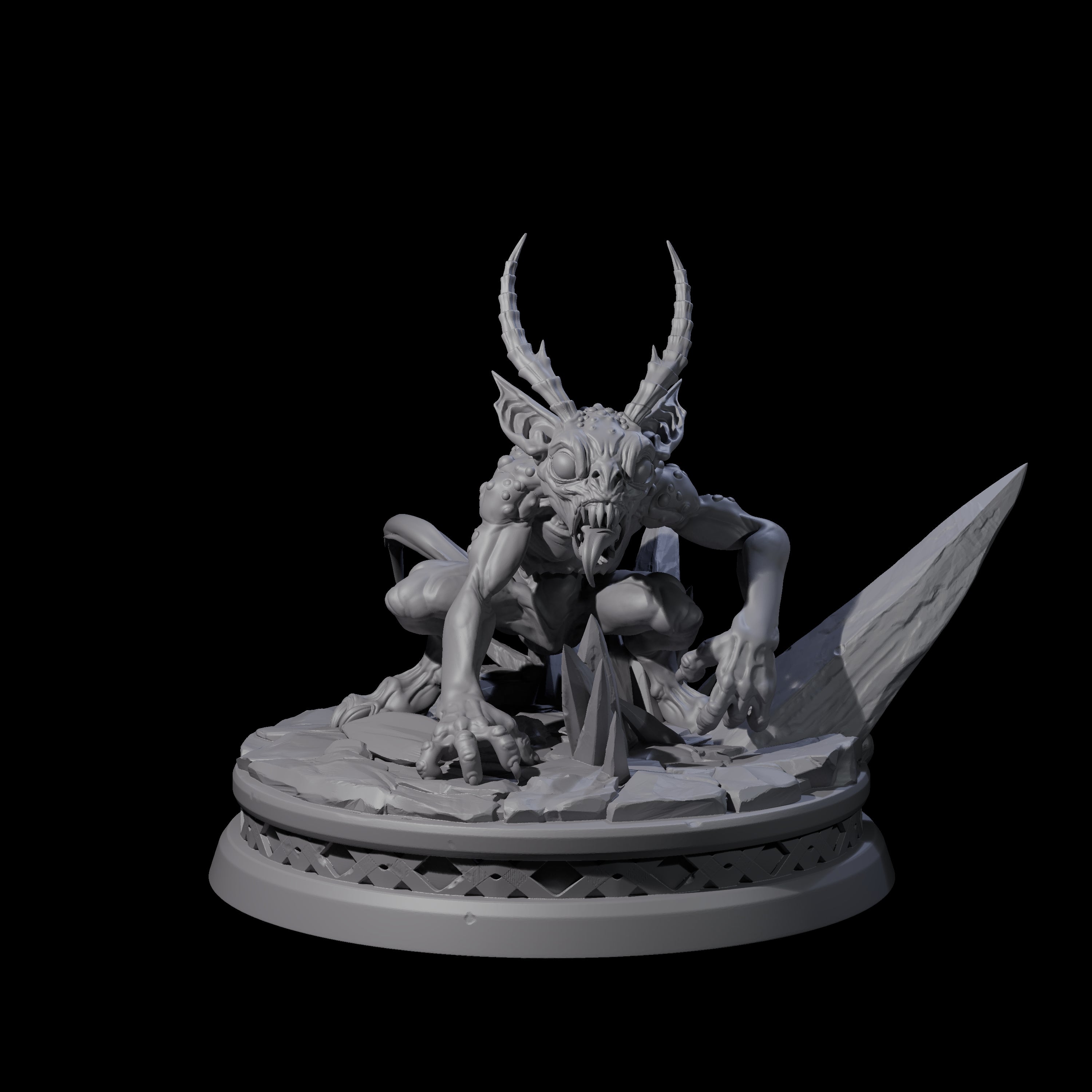 Two Big Eyed Quasits Miniature for Dungeons and Dragons, Pathfinder or other TTRPGs