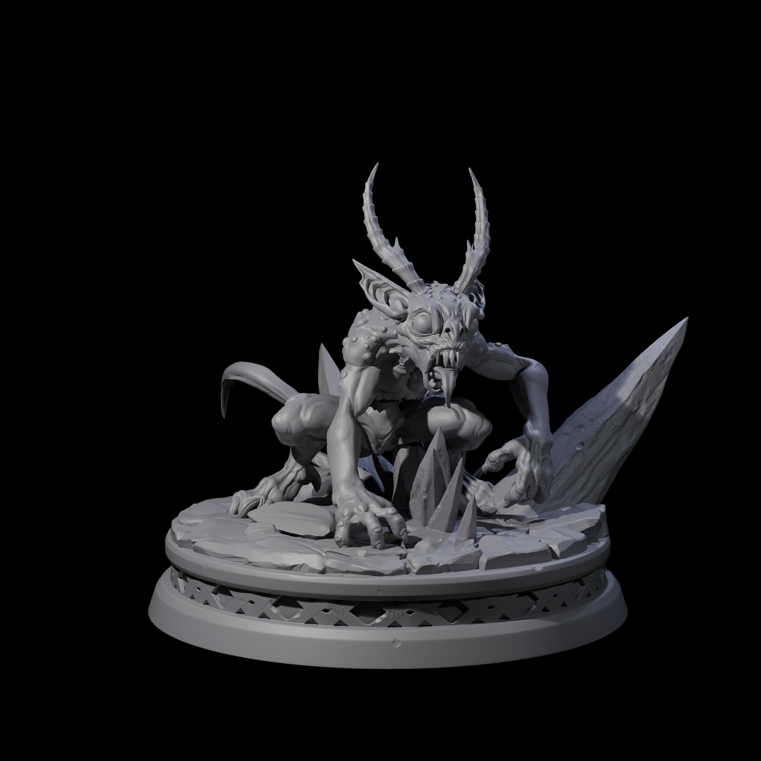 Two Big Eyed Quasits Miniature for Dungeons and Dragons, Pathfinder or other TTRPGs