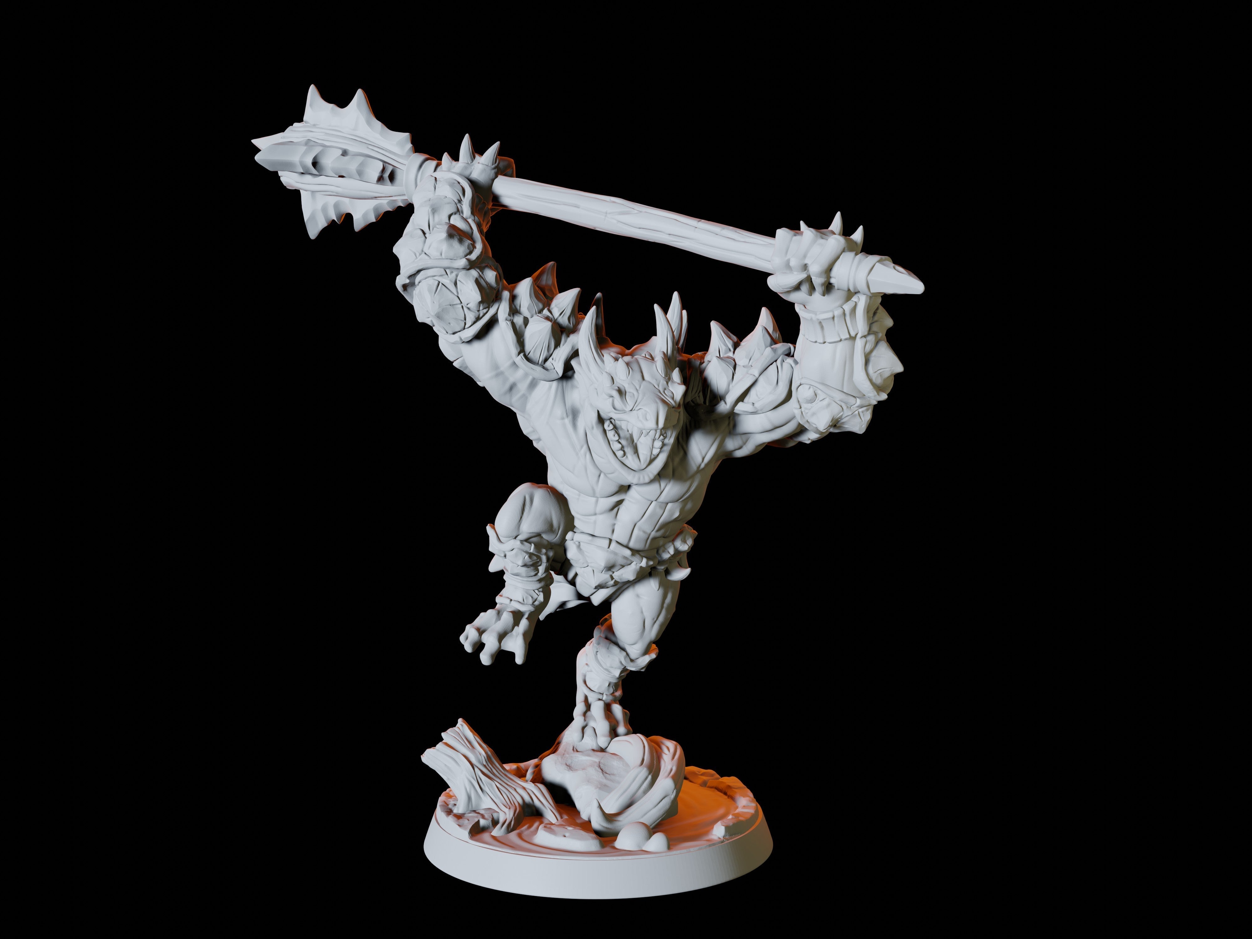 Two Bullywug Bullfrog Warriors Miniatures for Dungeons and Dragons - Myth Forged