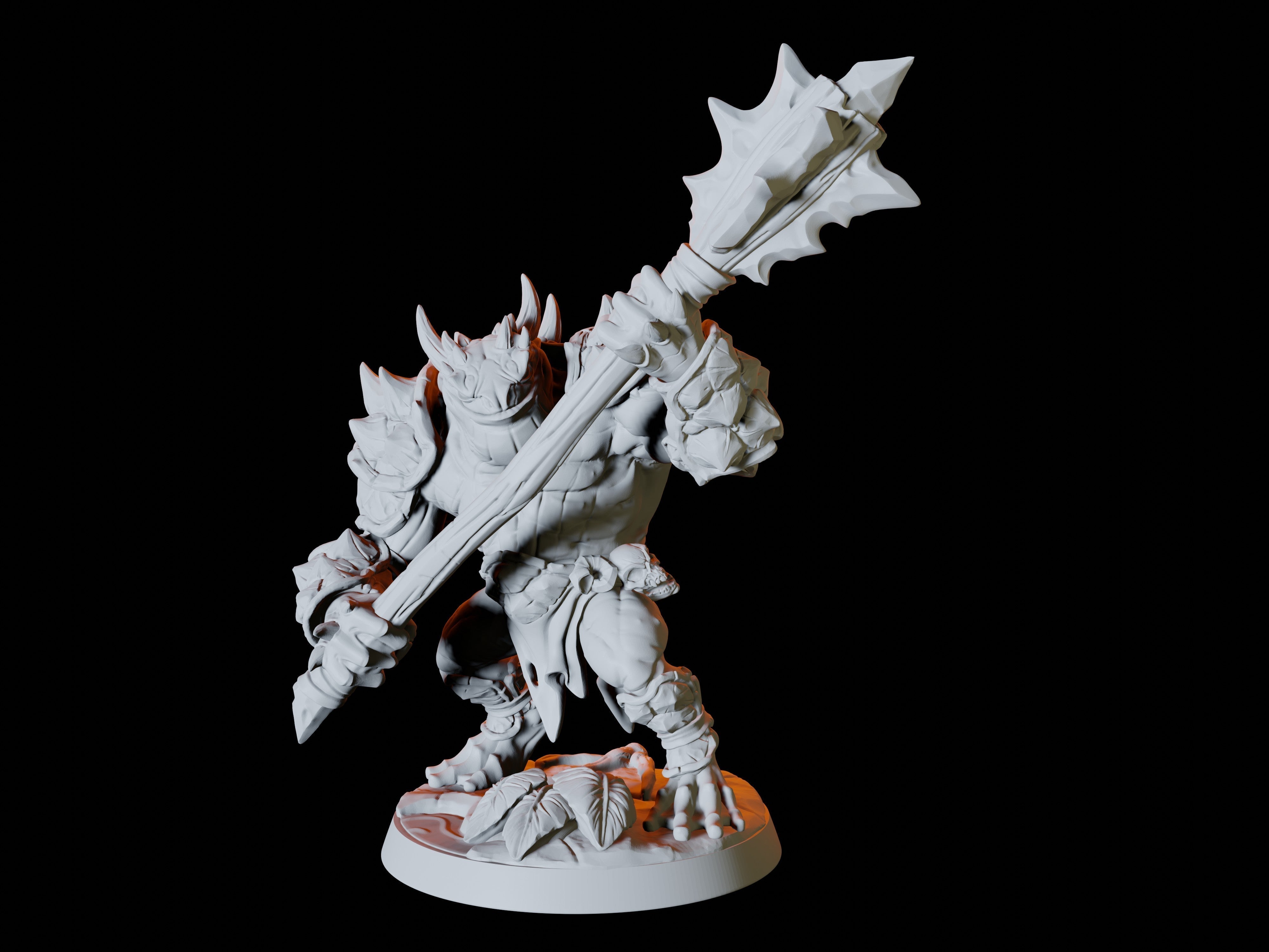 Two Bullywug Bullfrog Warriors Miniatures for Dungeons and Dragons - Myth Forged