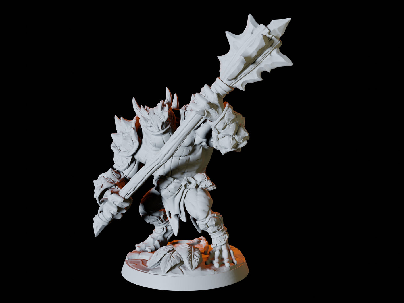 Two Bullywug Bullfrog Warriors Miniature for Dungeons and Dragons, Pathfinder or other TTRPGs