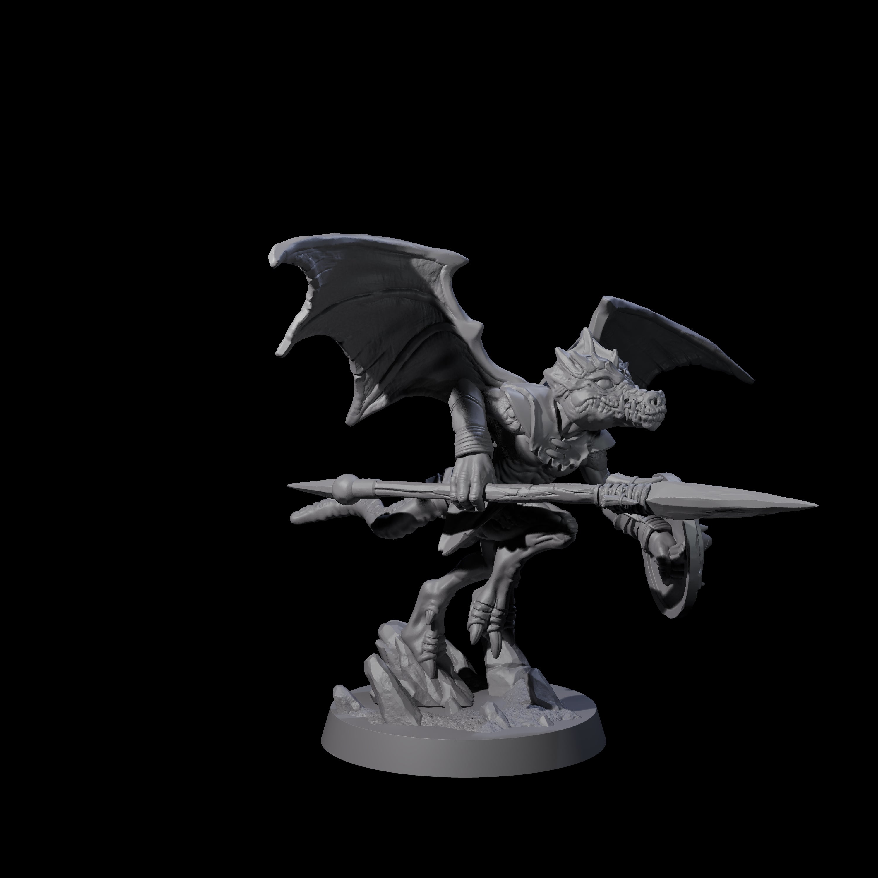 Two Charged Winged Kobolds Miniature for Dungeons and Dragons, Pathfinder or other TTRPGs