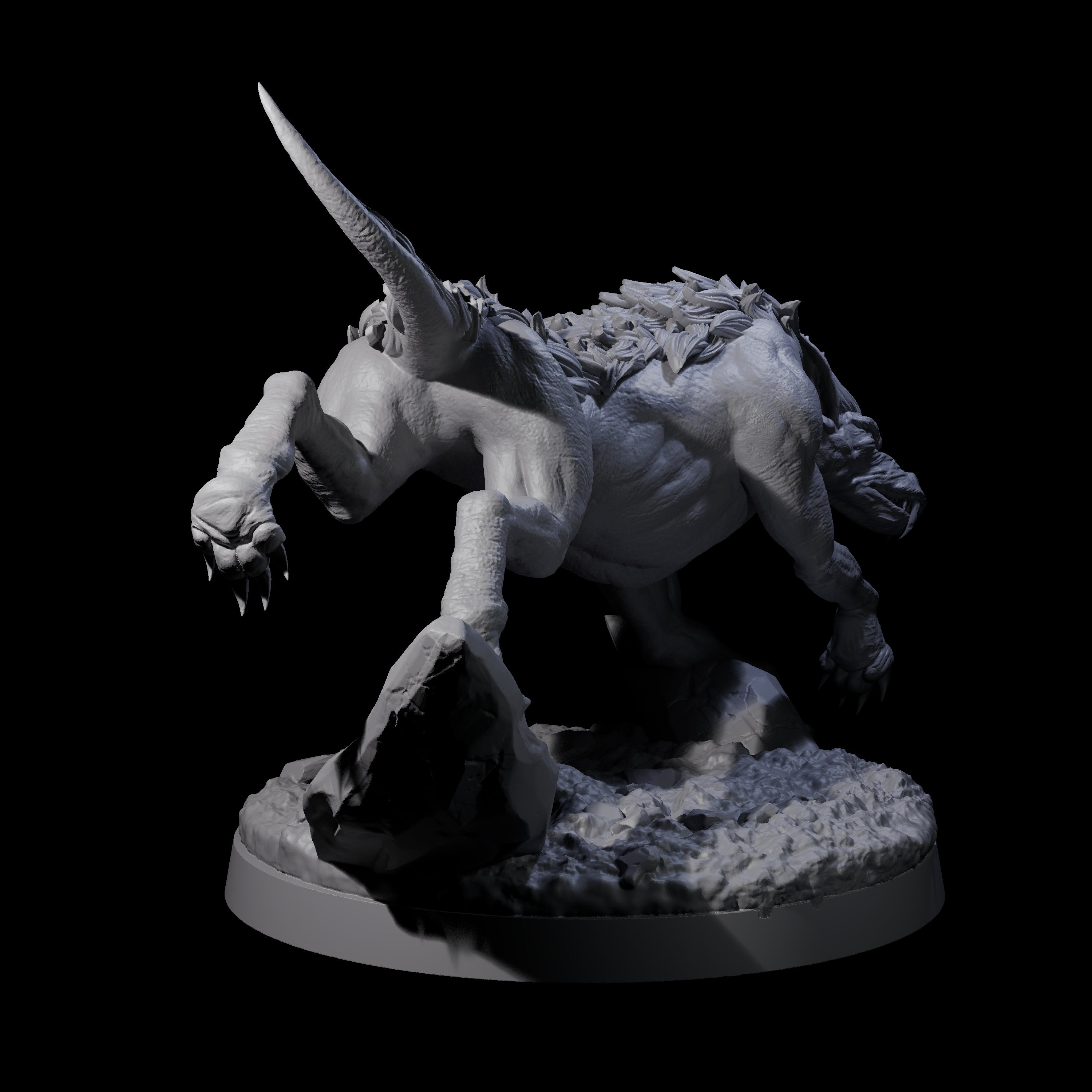 Two Dastardly Worgs Miniature for Dungeons and Dragons, Pathfinder or other TTRPGs