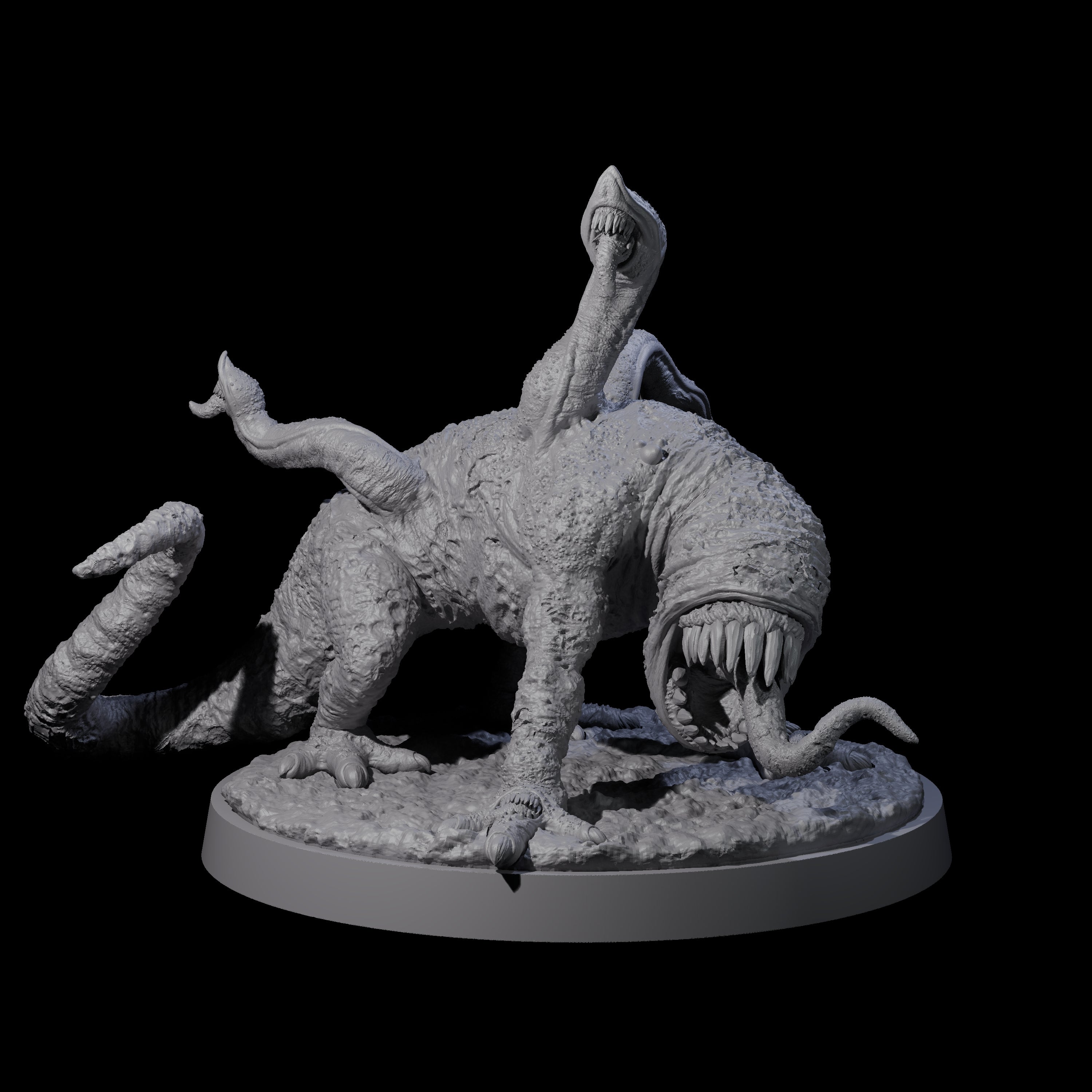 Two Devourering Otyughs Miniature for Dungeons and Dragons, Pathfinder or other TTRPGs