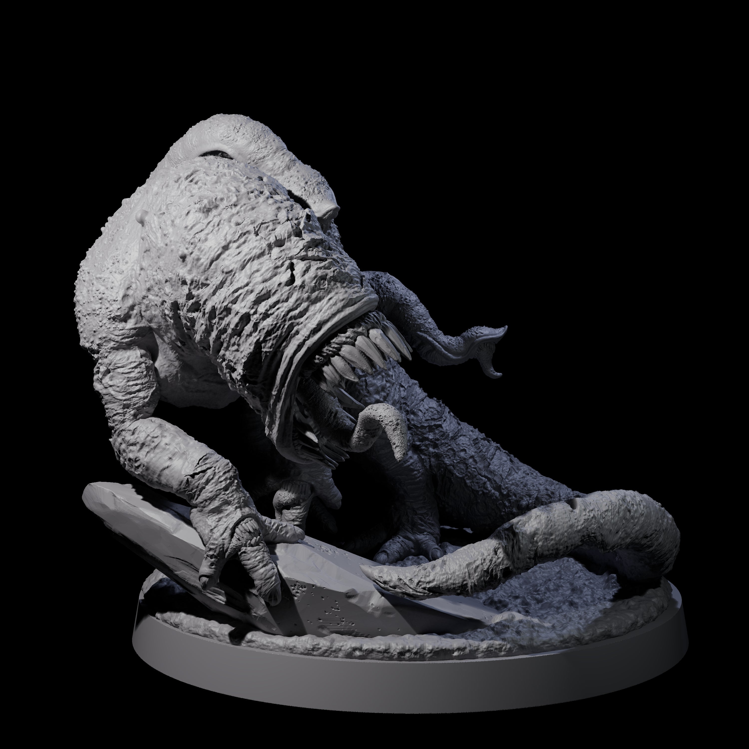 Two Devourering Otyughs Miniature for Dungeons and Dragons, Pathfinder or other TTRPGs