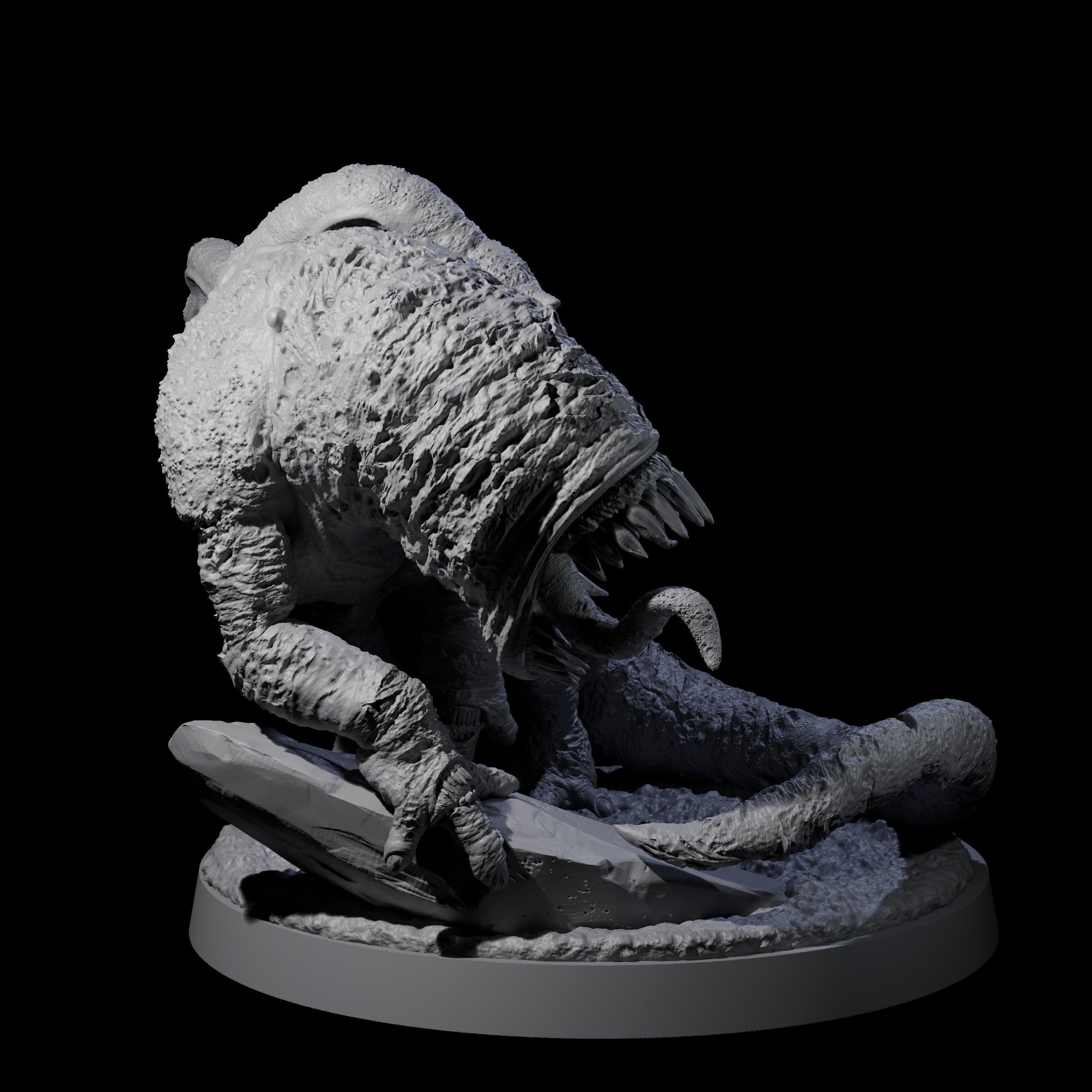 Two Devourering Otyughs Miniature for Dungeons and Dragons, Pathfinder or other TTRPGs