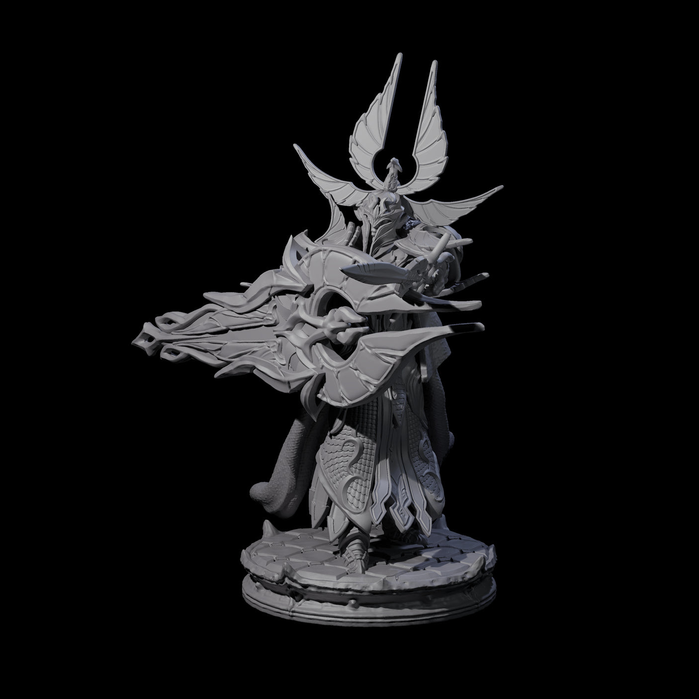 Two Elite Dark Elf Warriors Miniature for Dungeons and Dragons, Pathfinder or other TTRPGs