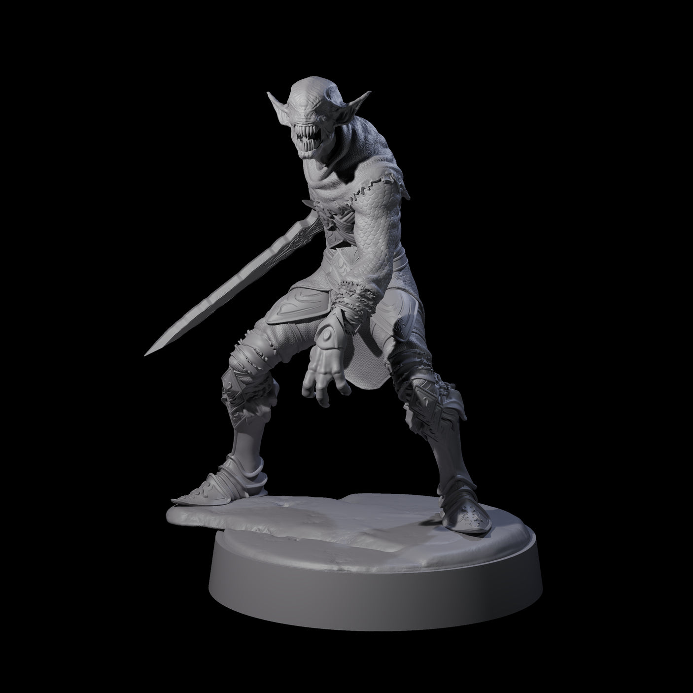 Two Eyeless Ghouls Miniature for Dungeons and Dragons, Pathfinder or other TTRPGs