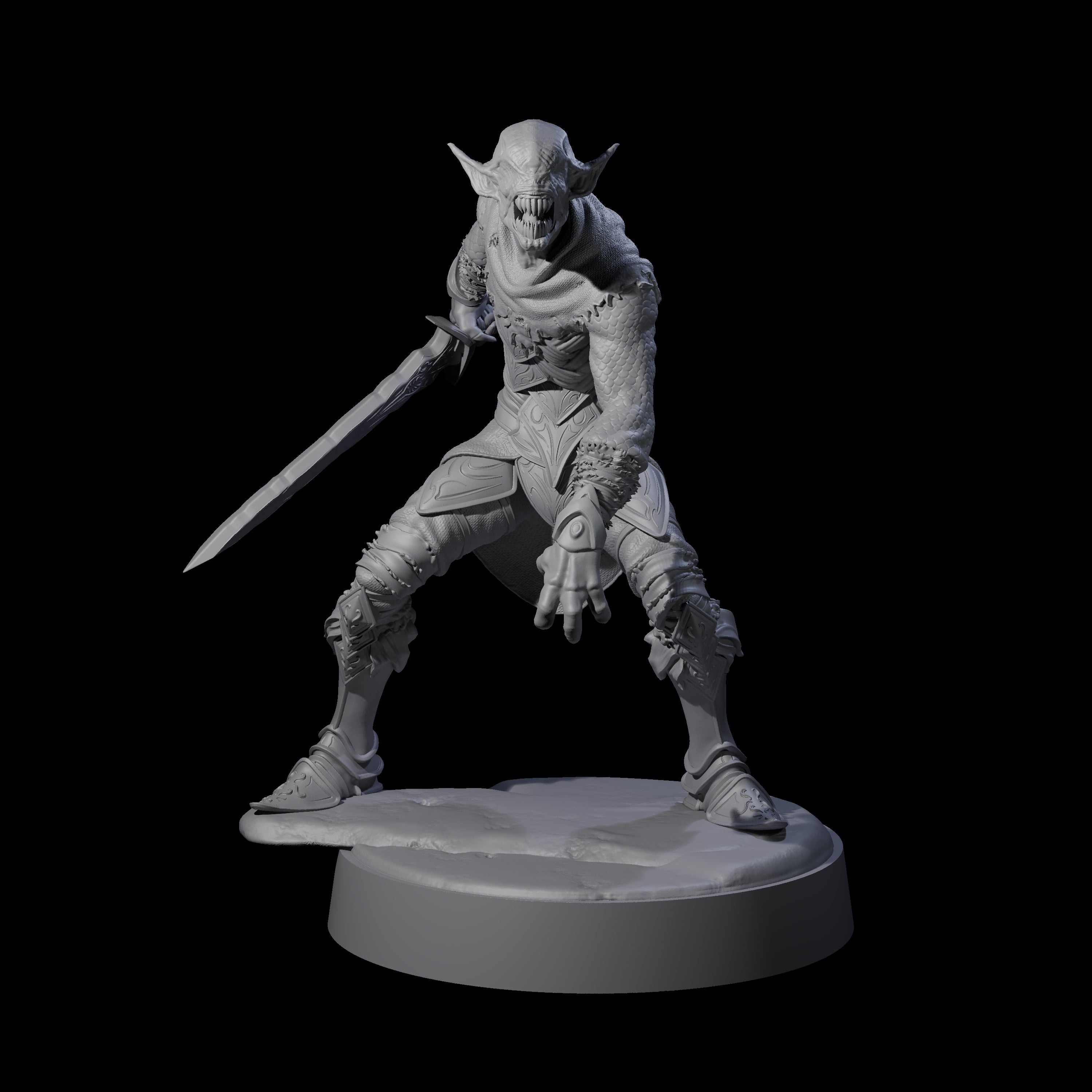 Two Eyeless Ghouls Miniature for Dungeons and Dragons, Pathfinder or other TTRPGs