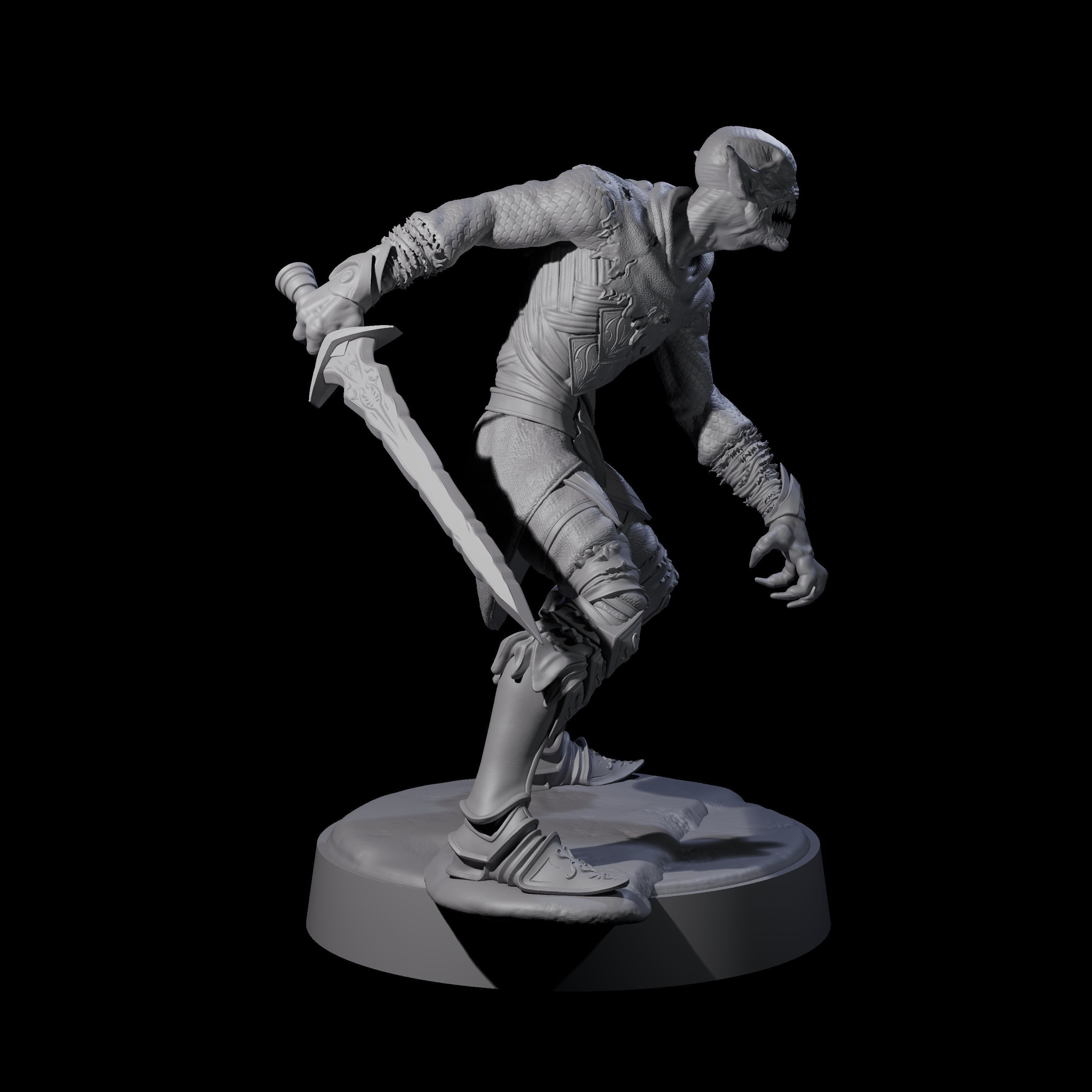 Two Eyeless Ghouls Miniature for Dungeons and Dragons, Pathfinder or other TTRPGs