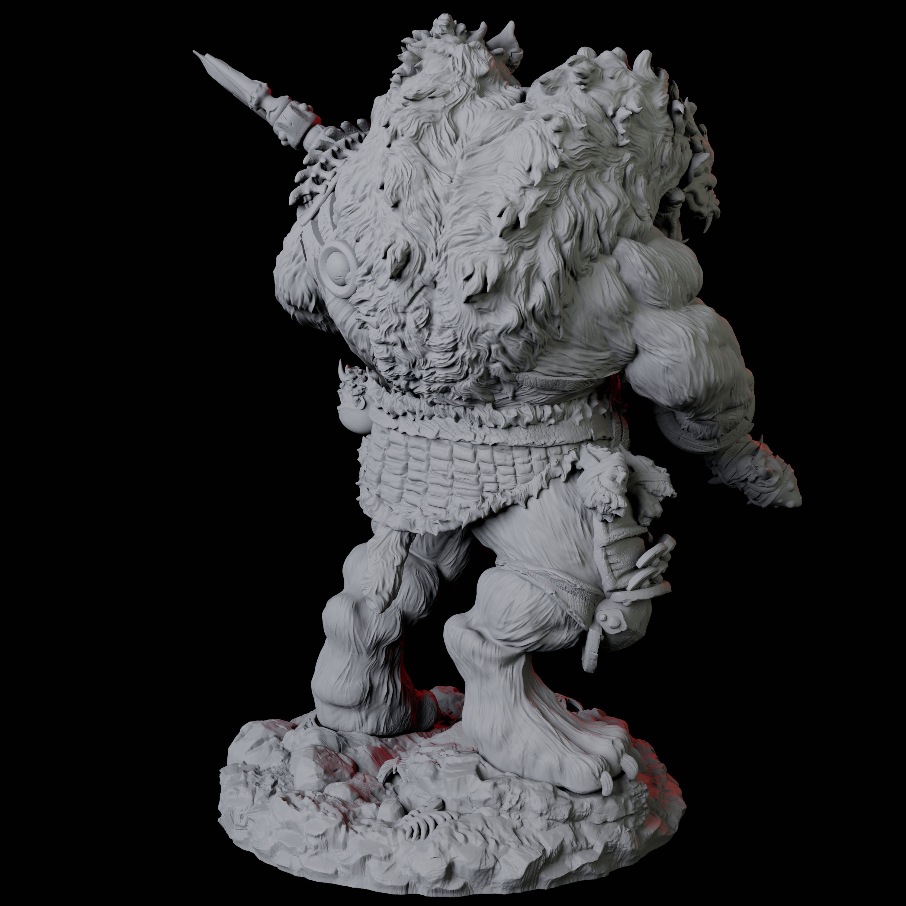 Two Gnoll Ettins Miniature for Dungeons and Dragons, Pathfinder or other TTRPGs