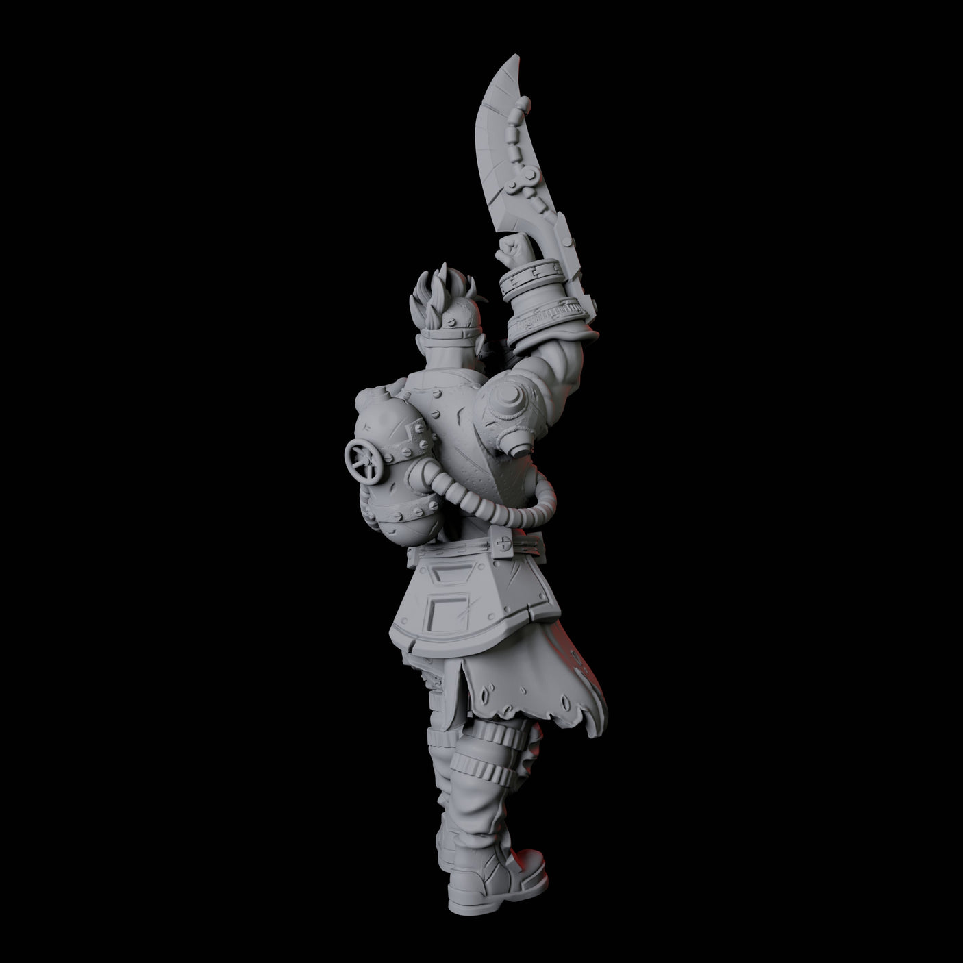 Two Human Cyborgs Miniature for Dungeons and Dragons, Pathfinder or other TTRPGs