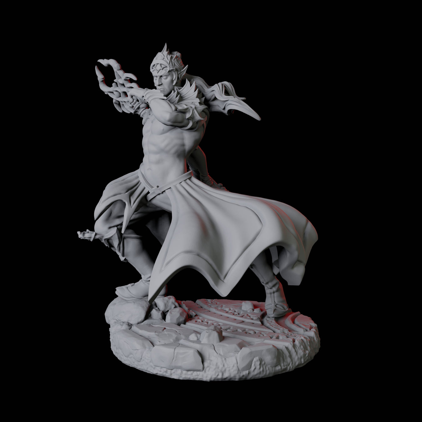 Two Mage Adepts Miniature for Dungeons and Dragons, Pathfinder or other TTRPGs