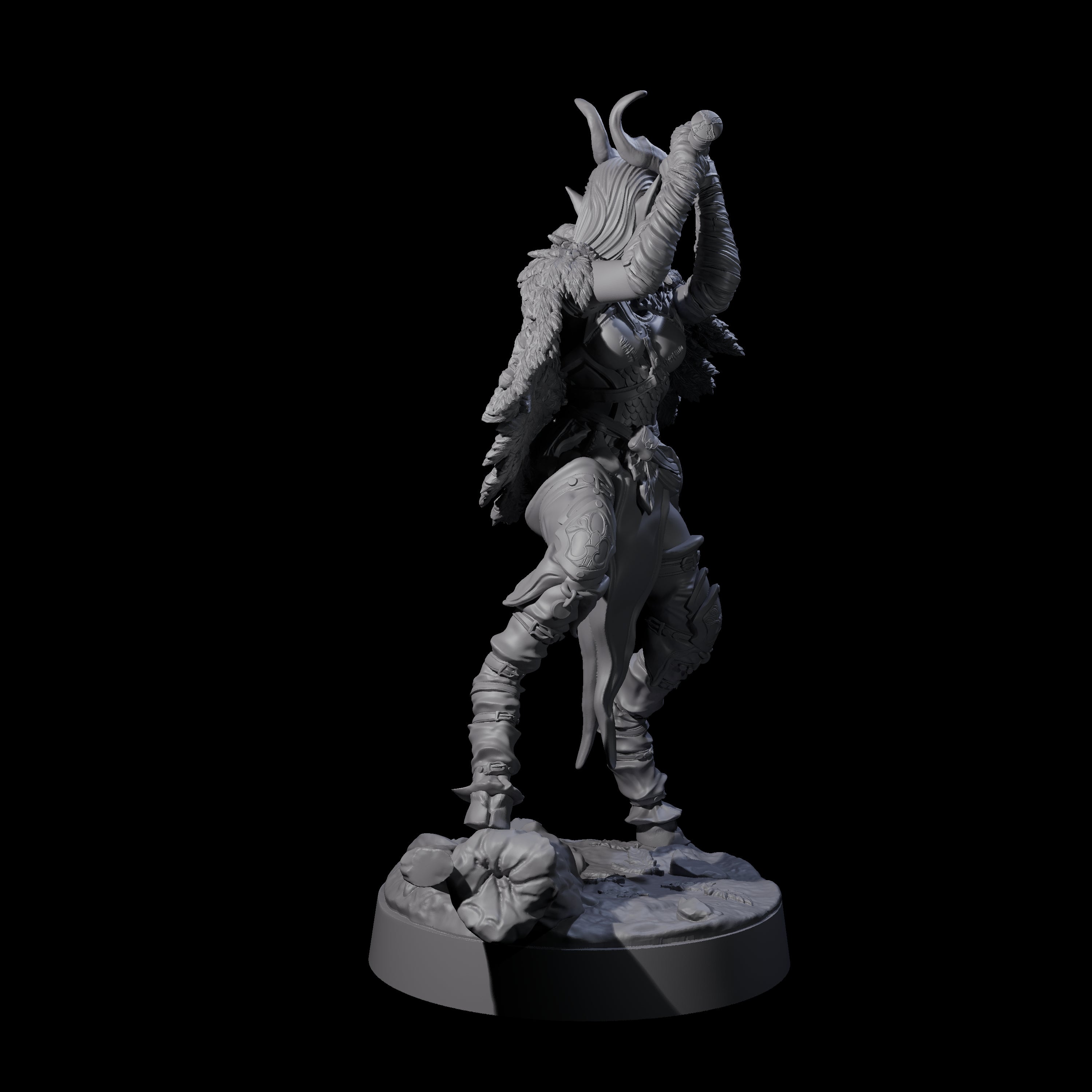 Two Poised Satyr Gladewardens Miniature for Dungeons and Dragons, Pathfinder or other TTRPGs