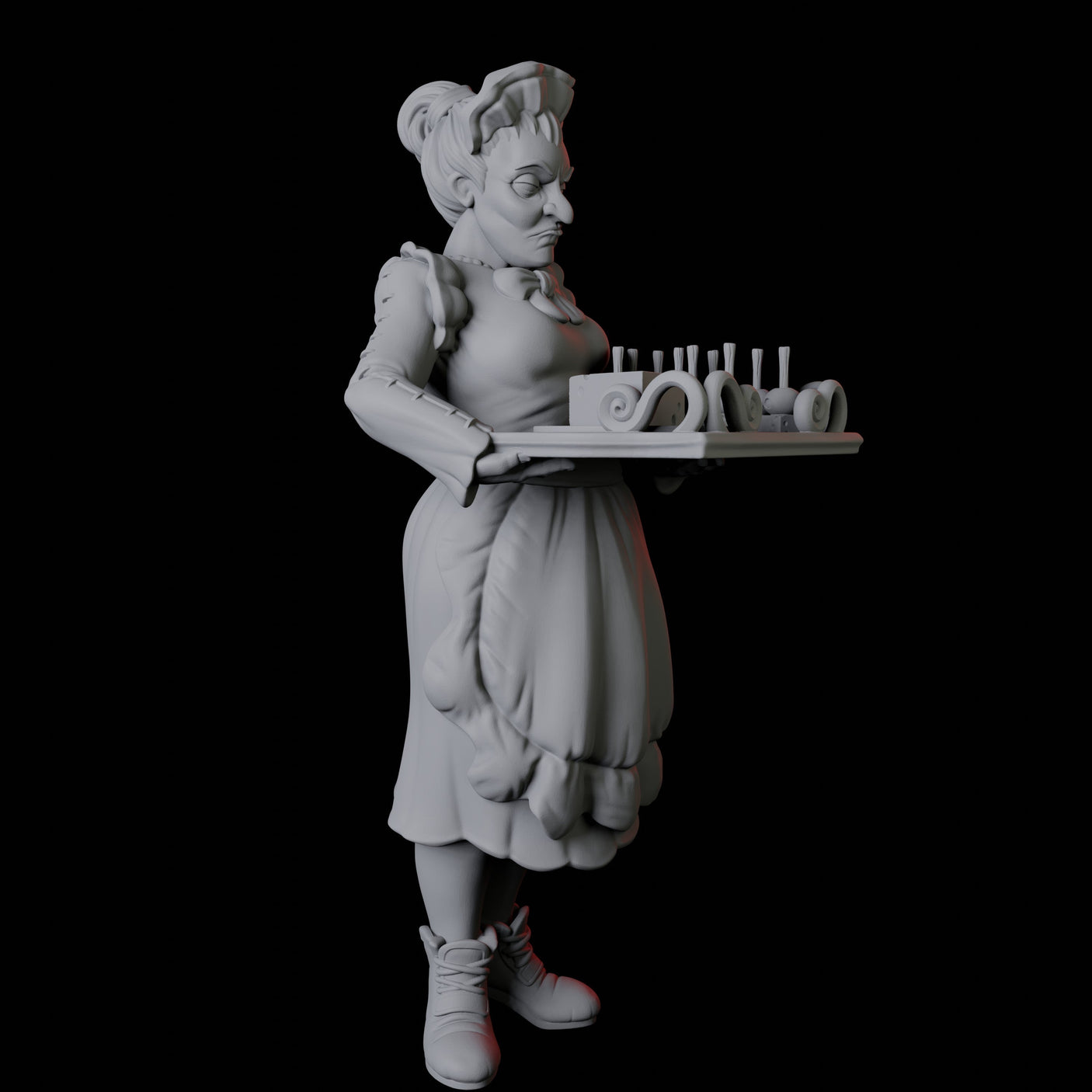 Two Royal Servants Miniature for Dungeons and Dragons, Pathfinder or other TTRPGs