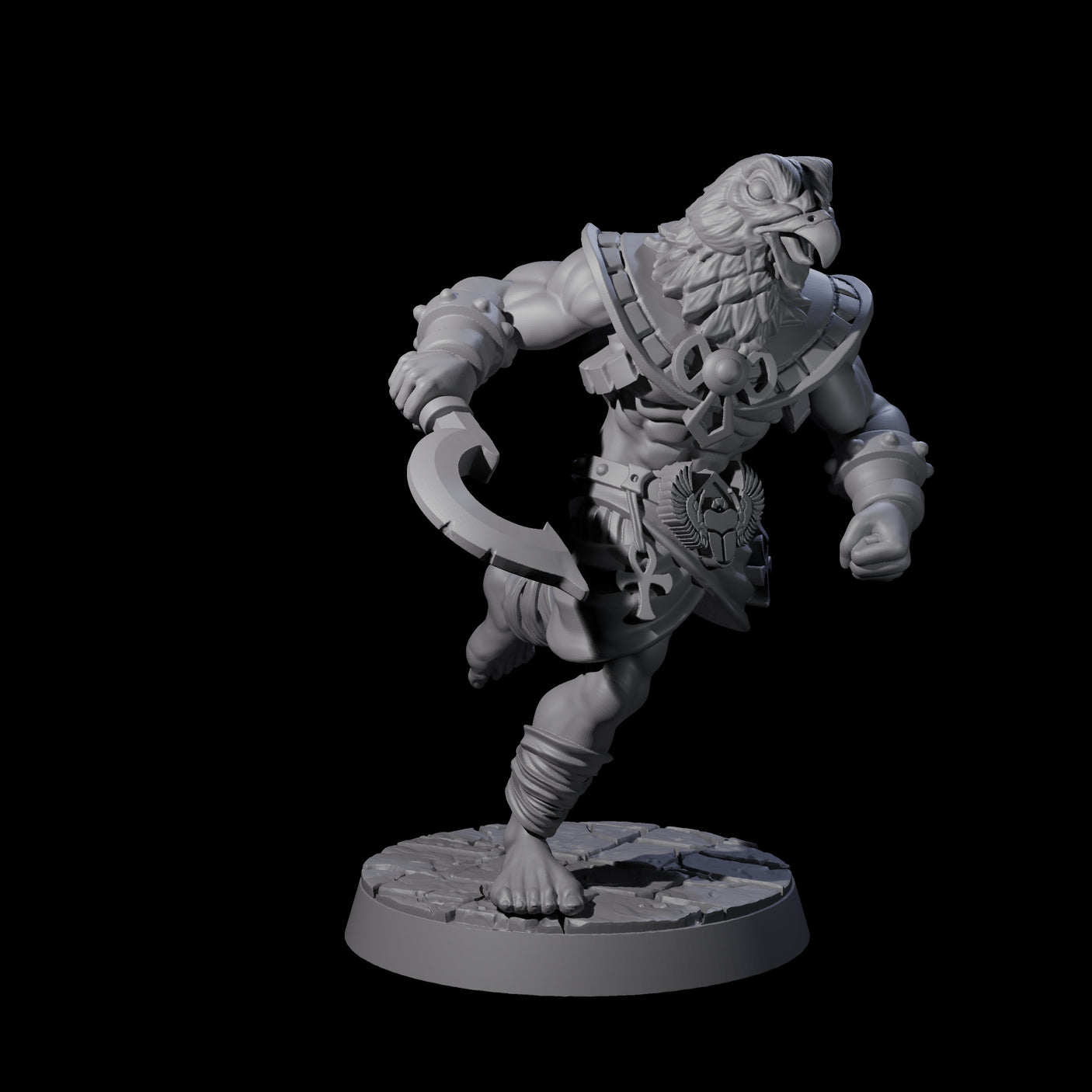 Two Running Aarakocra Guards Miniature for Dungeons and Dragons, Pathfinder or other TTRPGs