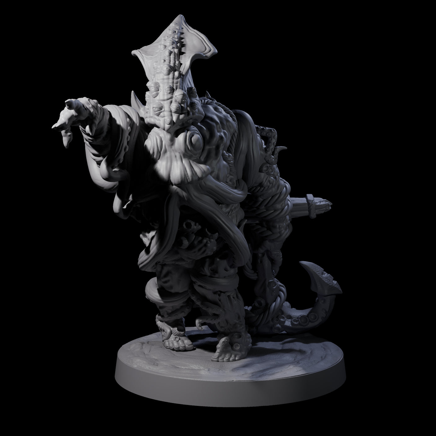 Two Salty Abyssal Spawns Miniature for Dungeons and Dragons, Pathfinder or other TTRPGs