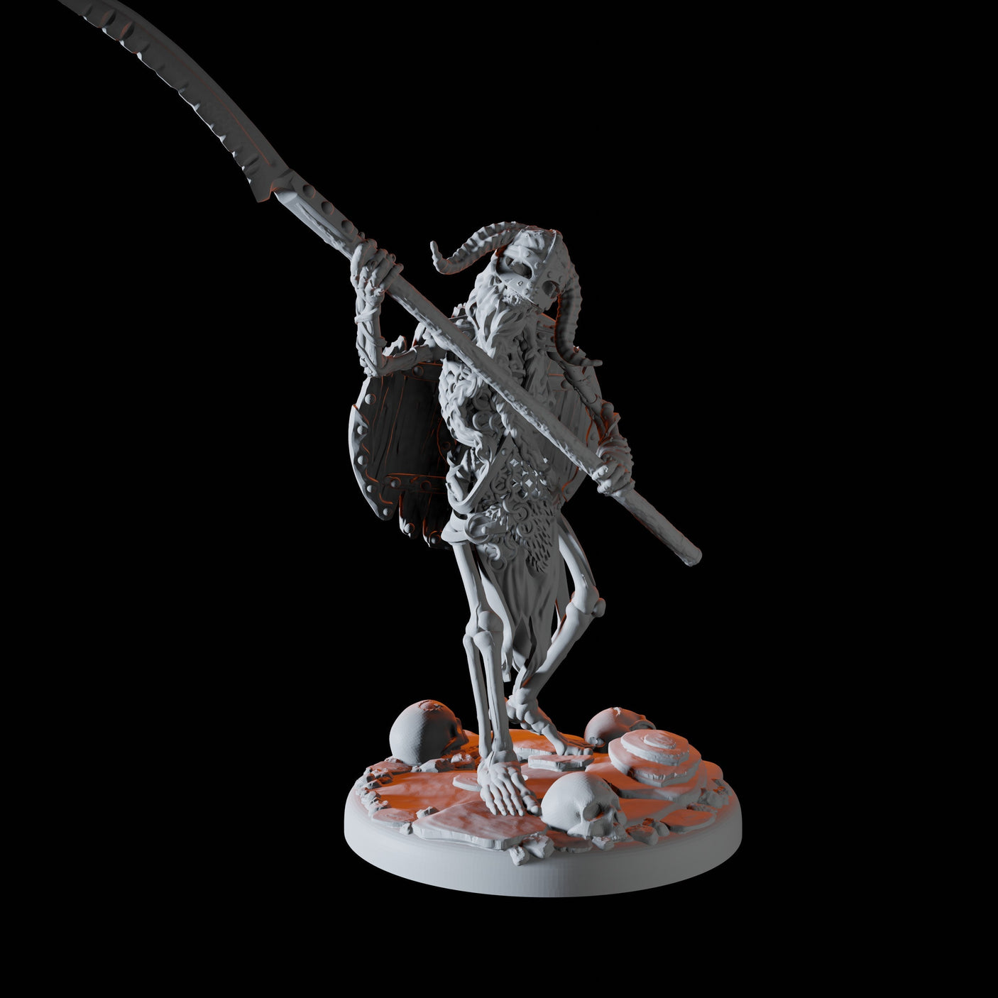 Two Shambling Skeletons Miniature for Dungeons and Dragons, Pathfinder or other TTRPGs
