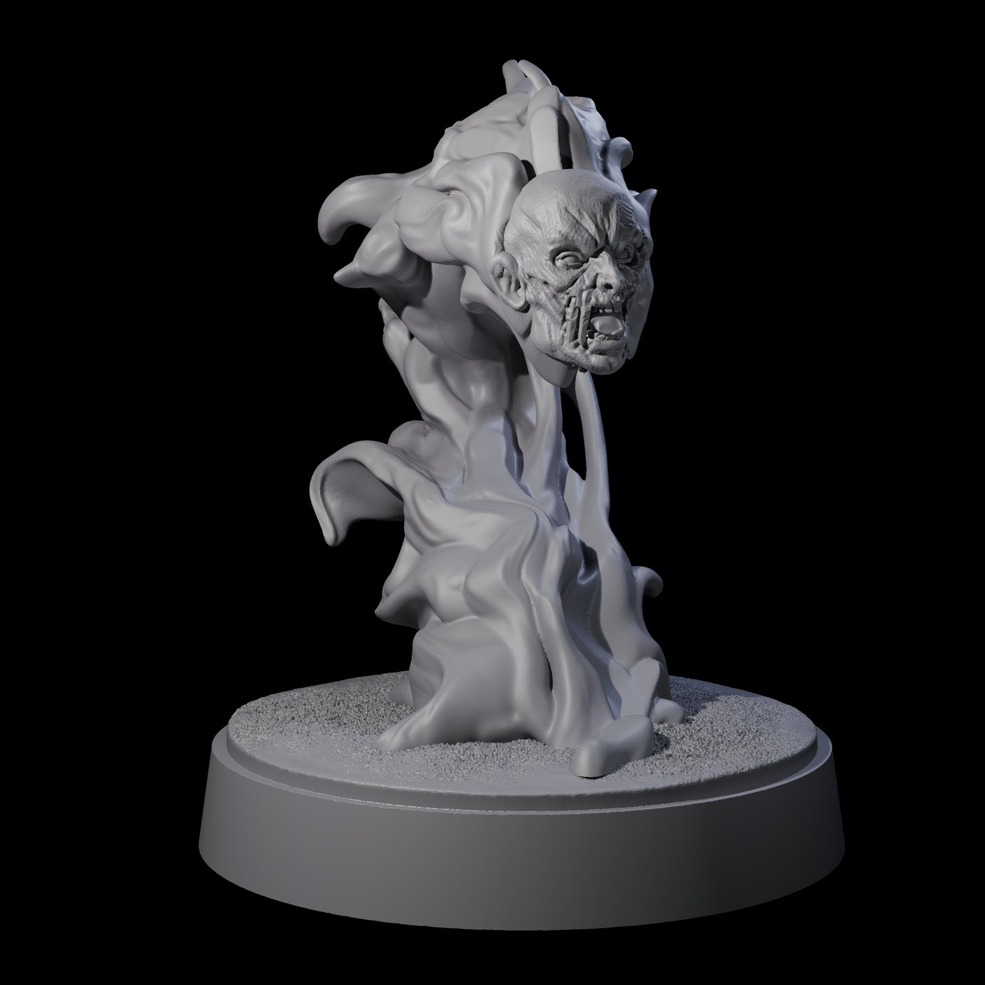 Two Spitting Flaming Skulls Miniature for Dungeons and Dragons, Pathfinder or other TTRPGs