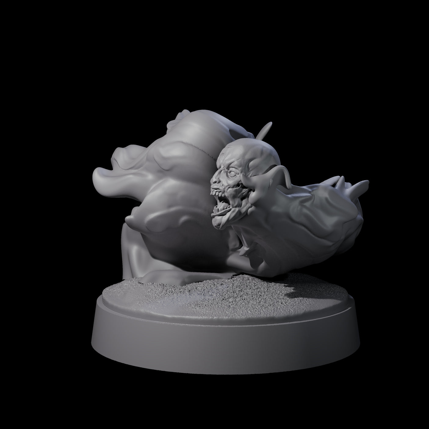 Two Spitting Flaming Skulls Miniature for Dungeons and Dragons, Pathfinder or other TTRPGs