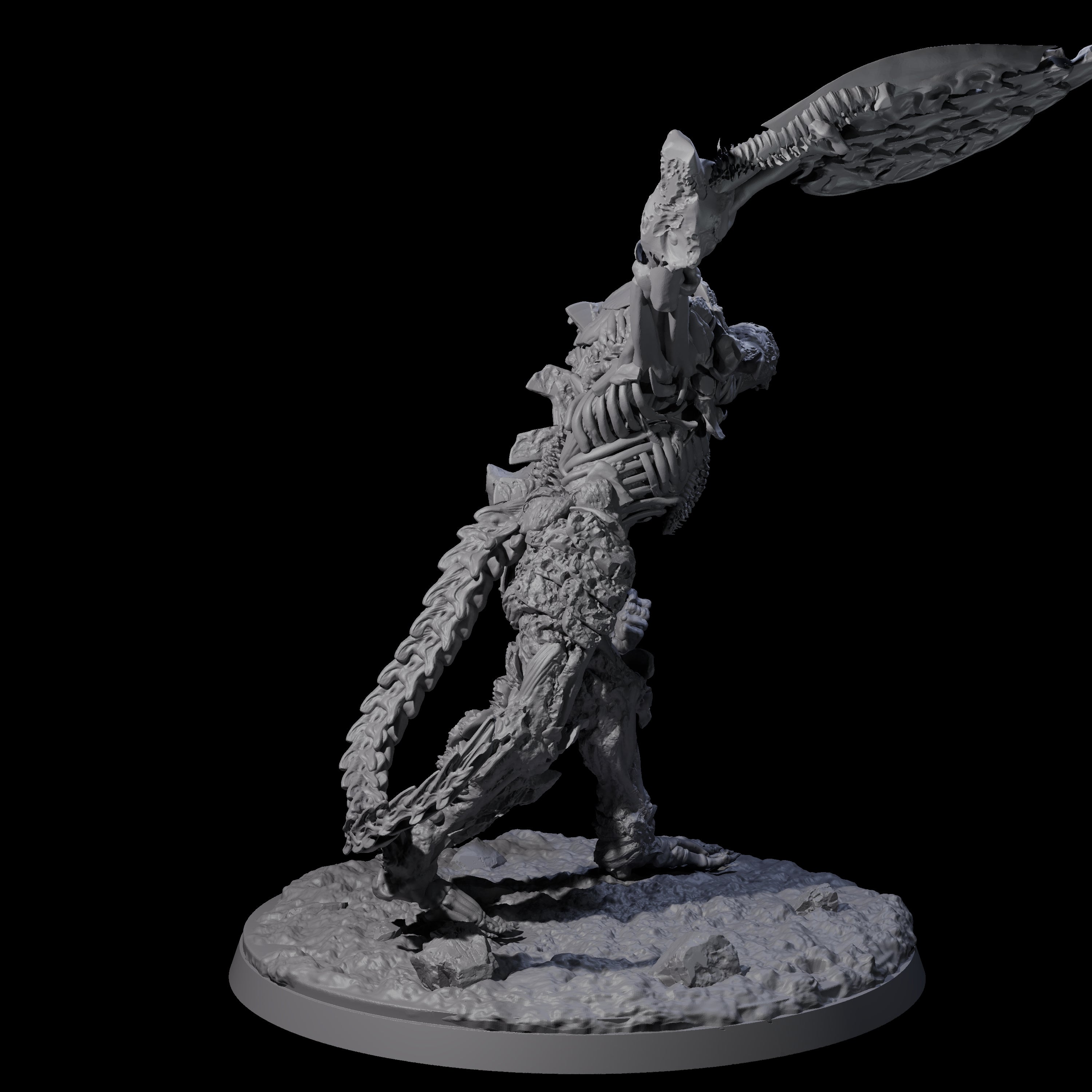 Two Striding Bone Colossi Miniature for Dungeons and Dragons, Pathfinder or other TTRPGs