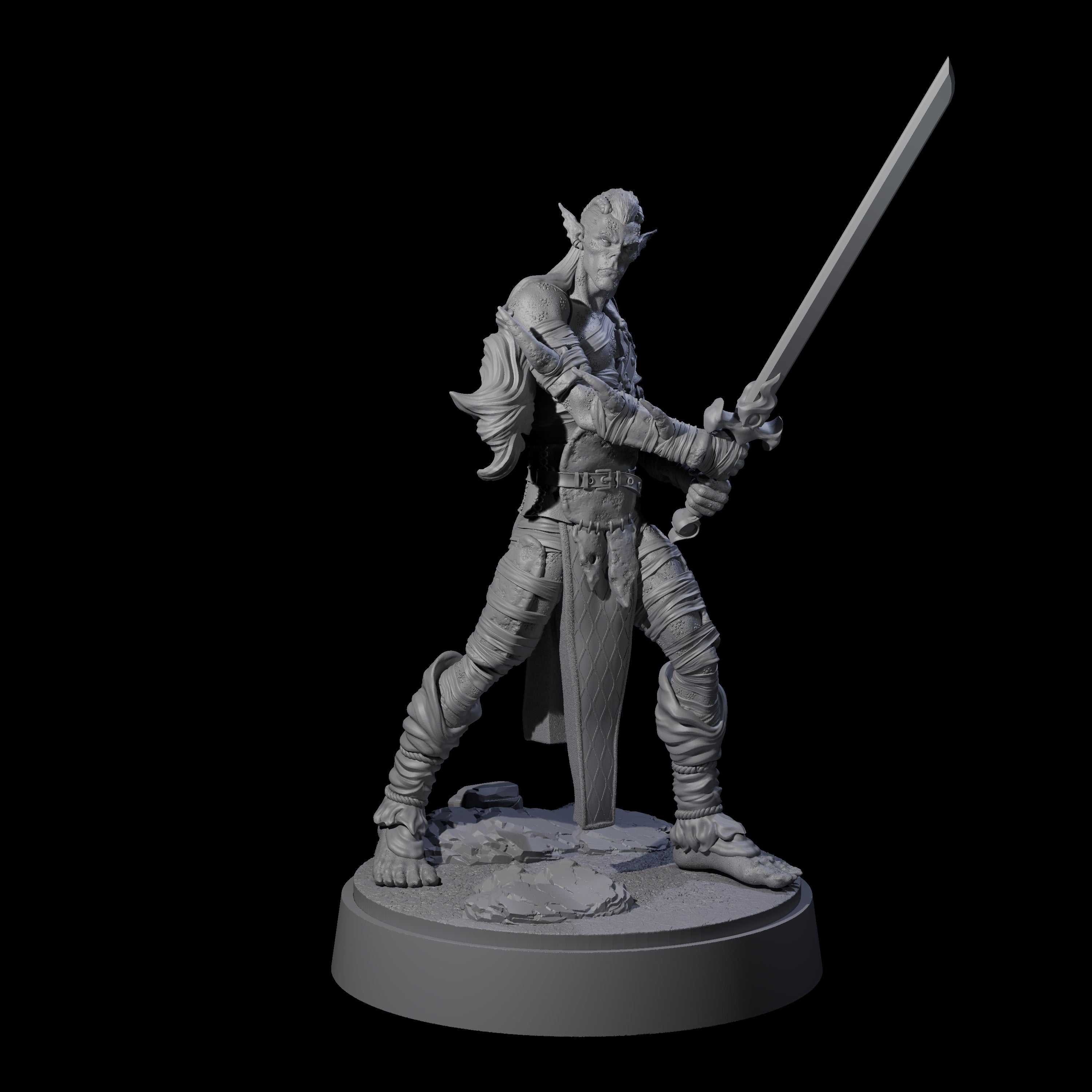 Two Strong Githyanki Corsairs Miniature for Dungeons and Dragons, Pathfinder or other TTRPGs