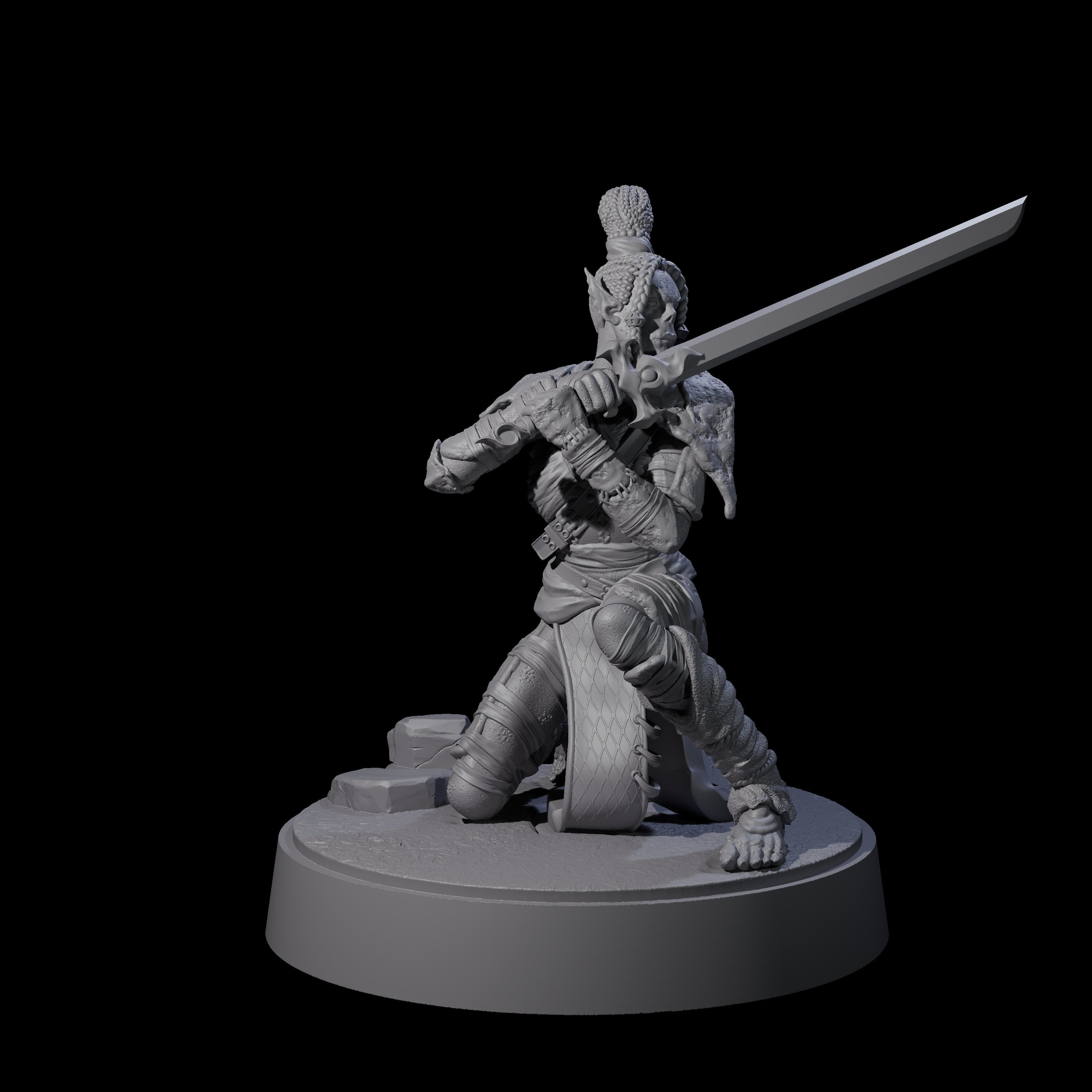 Two Strong Githyanki Corsairs Miniature for Dungeons and Dragons, Pathfinder or other TTRPGs