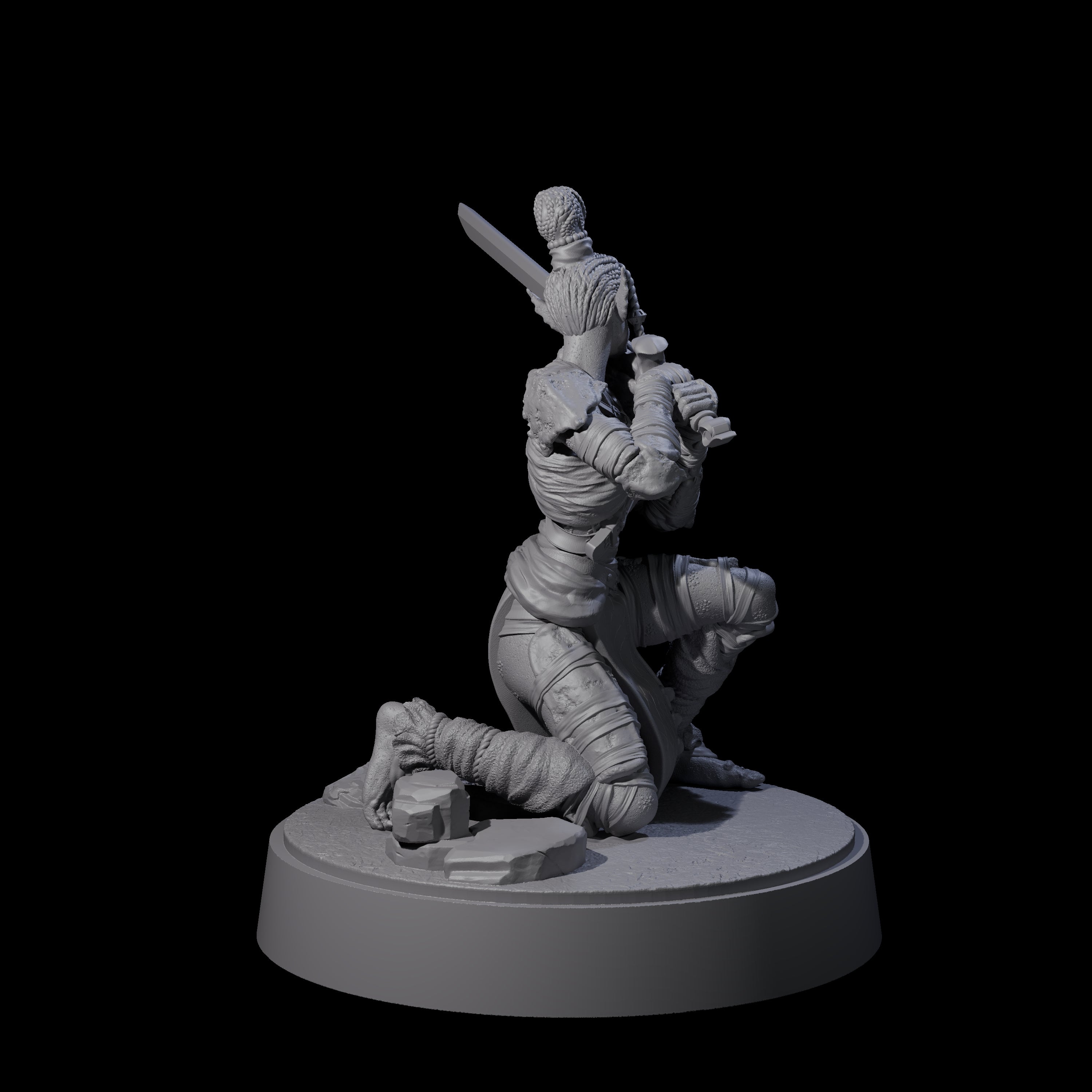 Two Strong Githyanki Corsairs Miniature for Dungeons and Dragons, Pathfinder or other TTRPGs