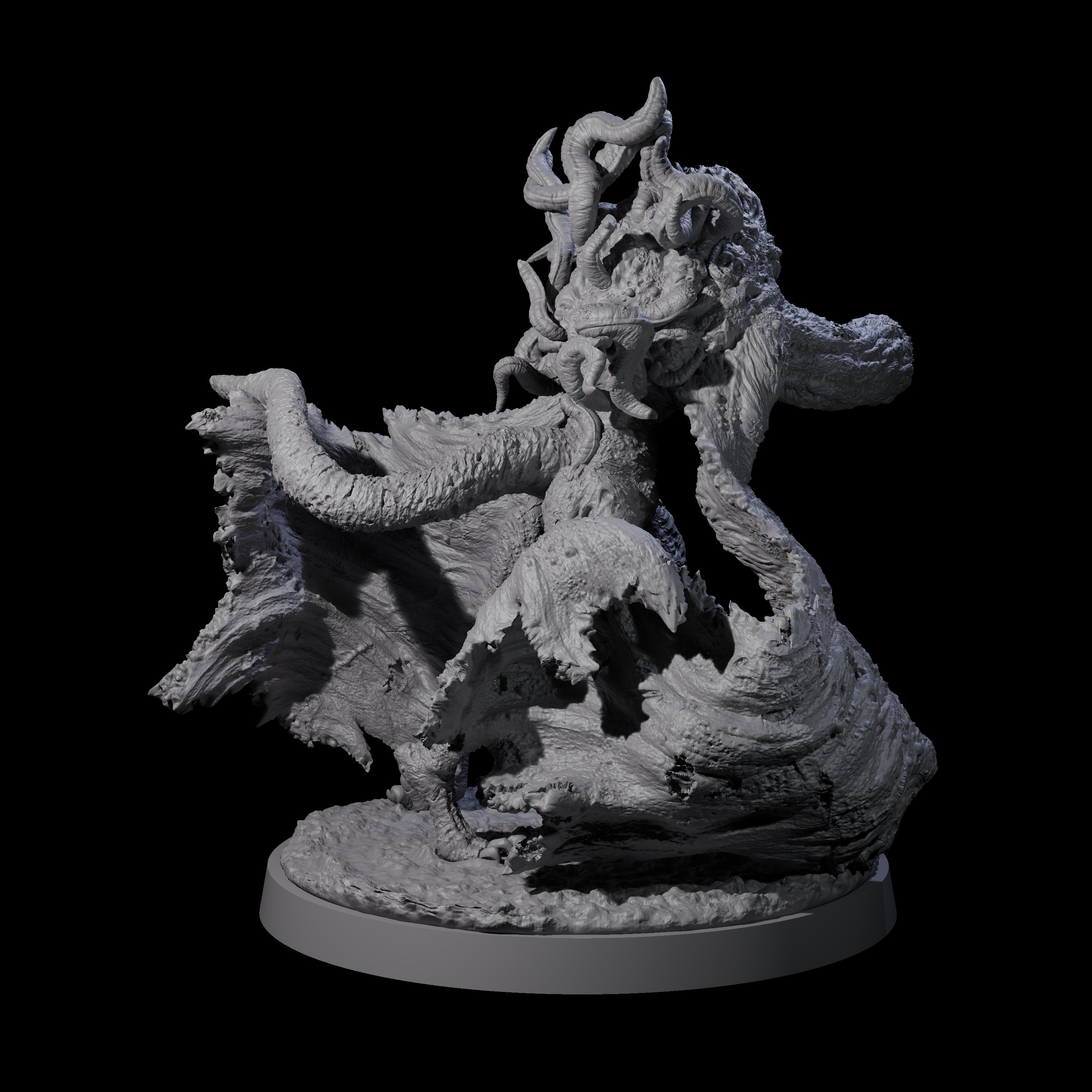 Two Twisted Star Spawn Seers Miniature for Dungeons and Dragons, Pathfinder or other TTRPGs
