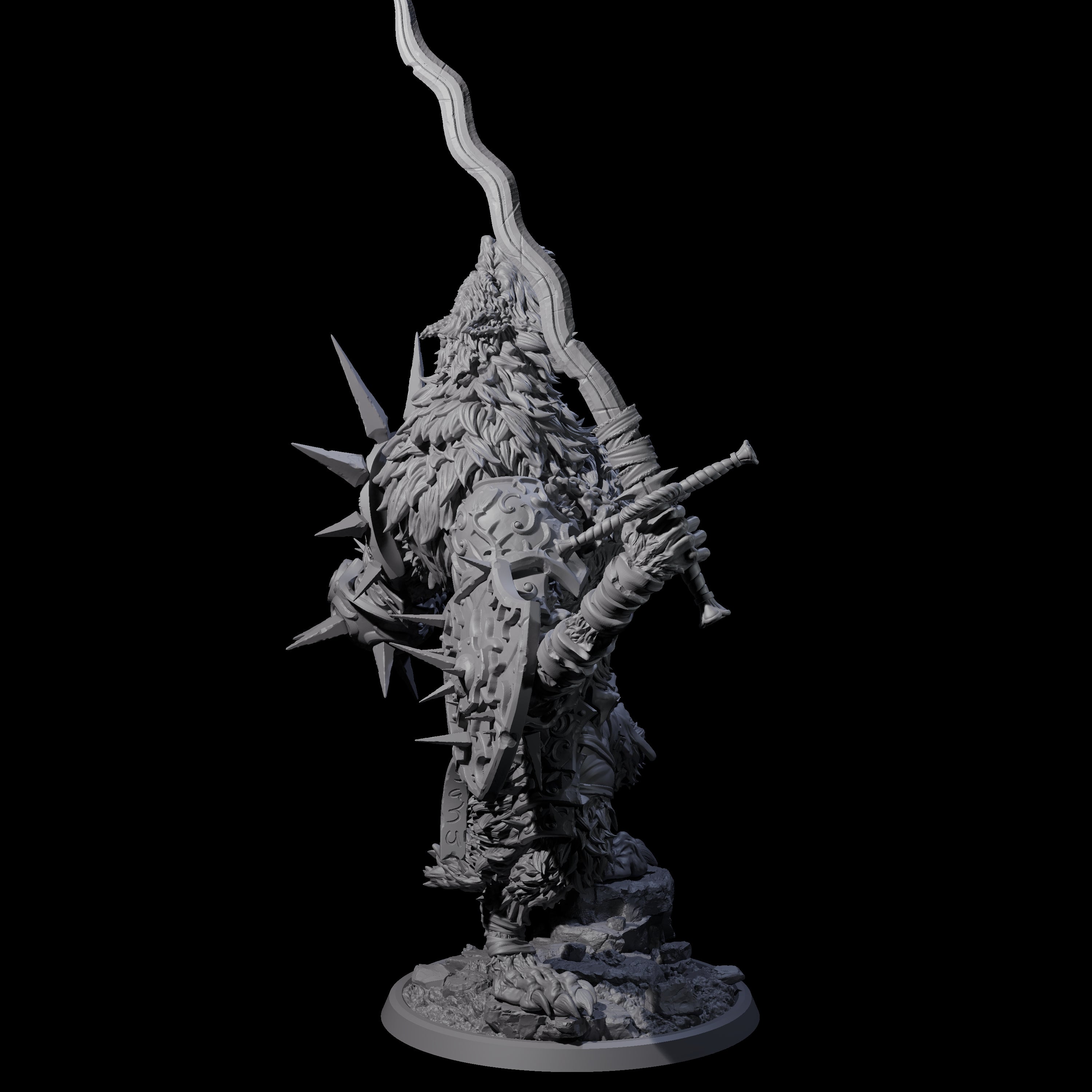 Uncontrolable Werewolf A Miniature for Dungeons and Dragons, Pathfinder or other TTRPGs