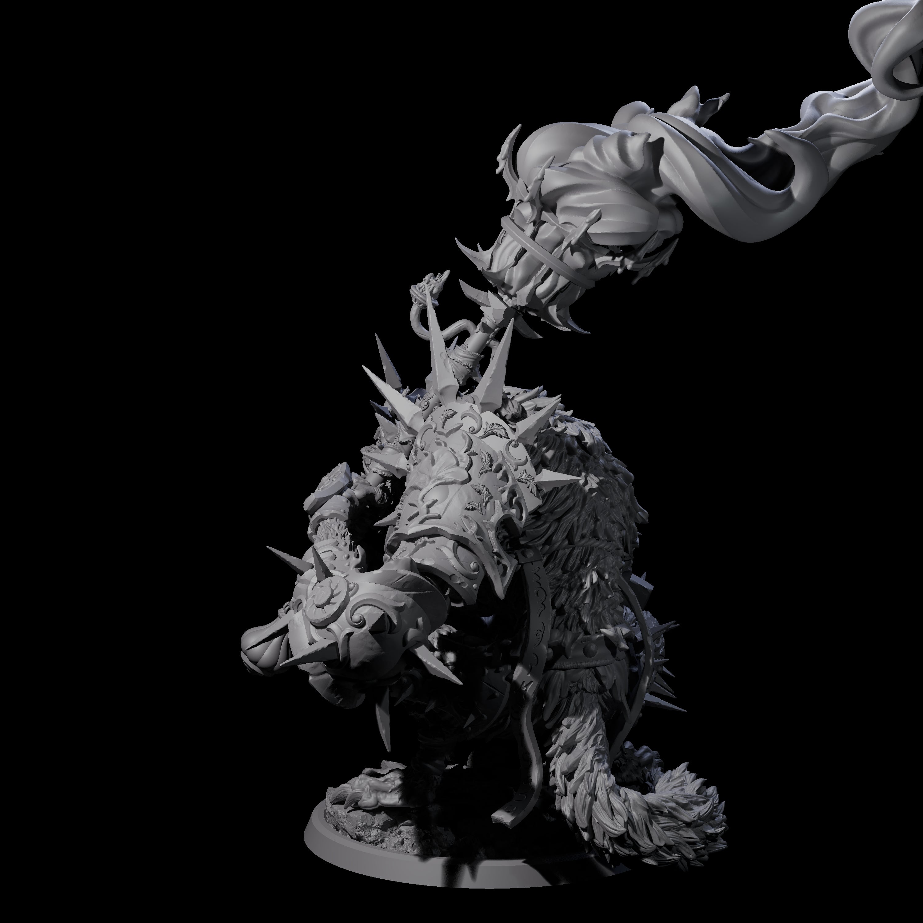 Uncontrolable Werewolf B Miniature for Dungeons and Dragons, Pathfinder or other TTRPGs