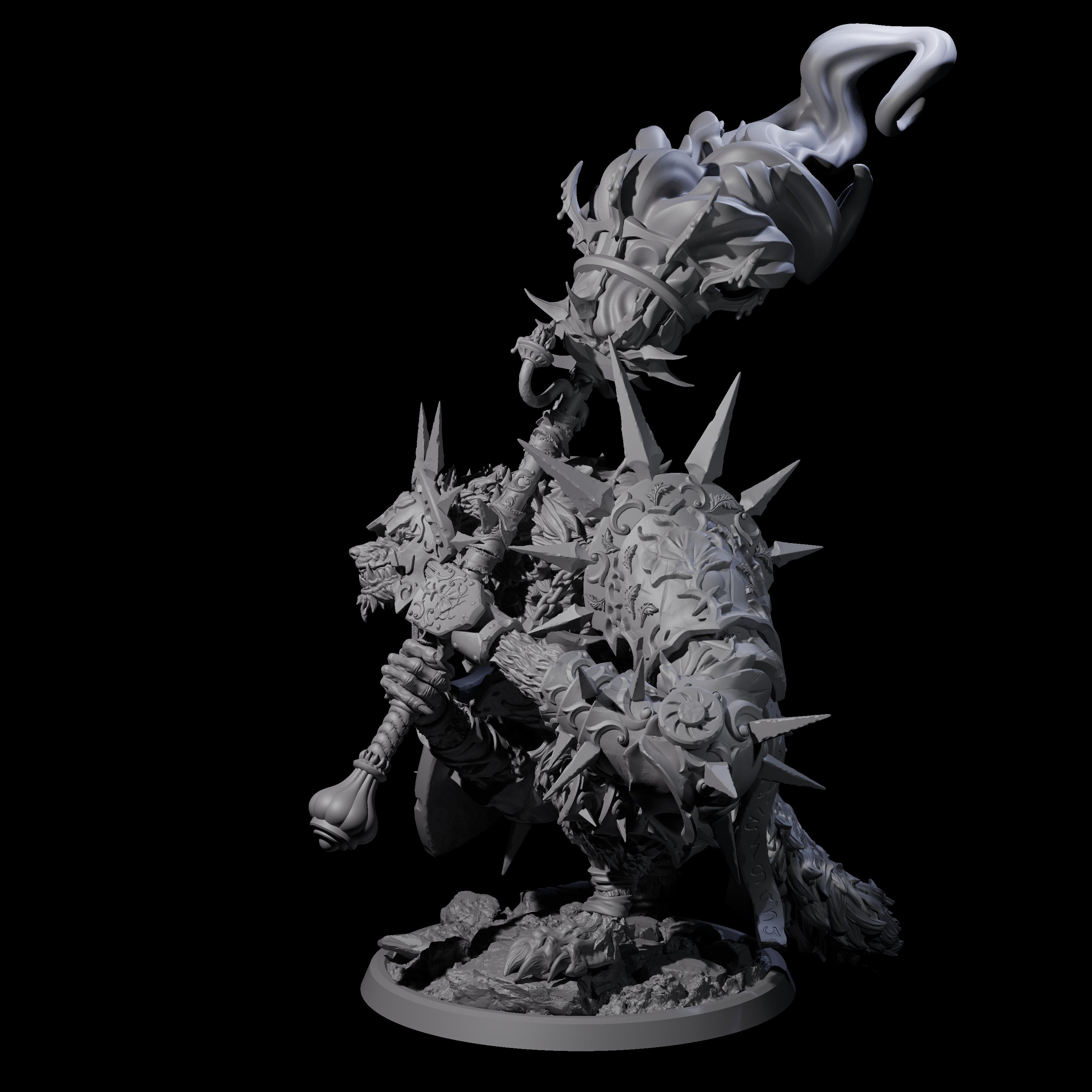 Uncontrolable Werewolf B Miniature for Dungeons and Dragons, Pathfinder or other TTRPGs