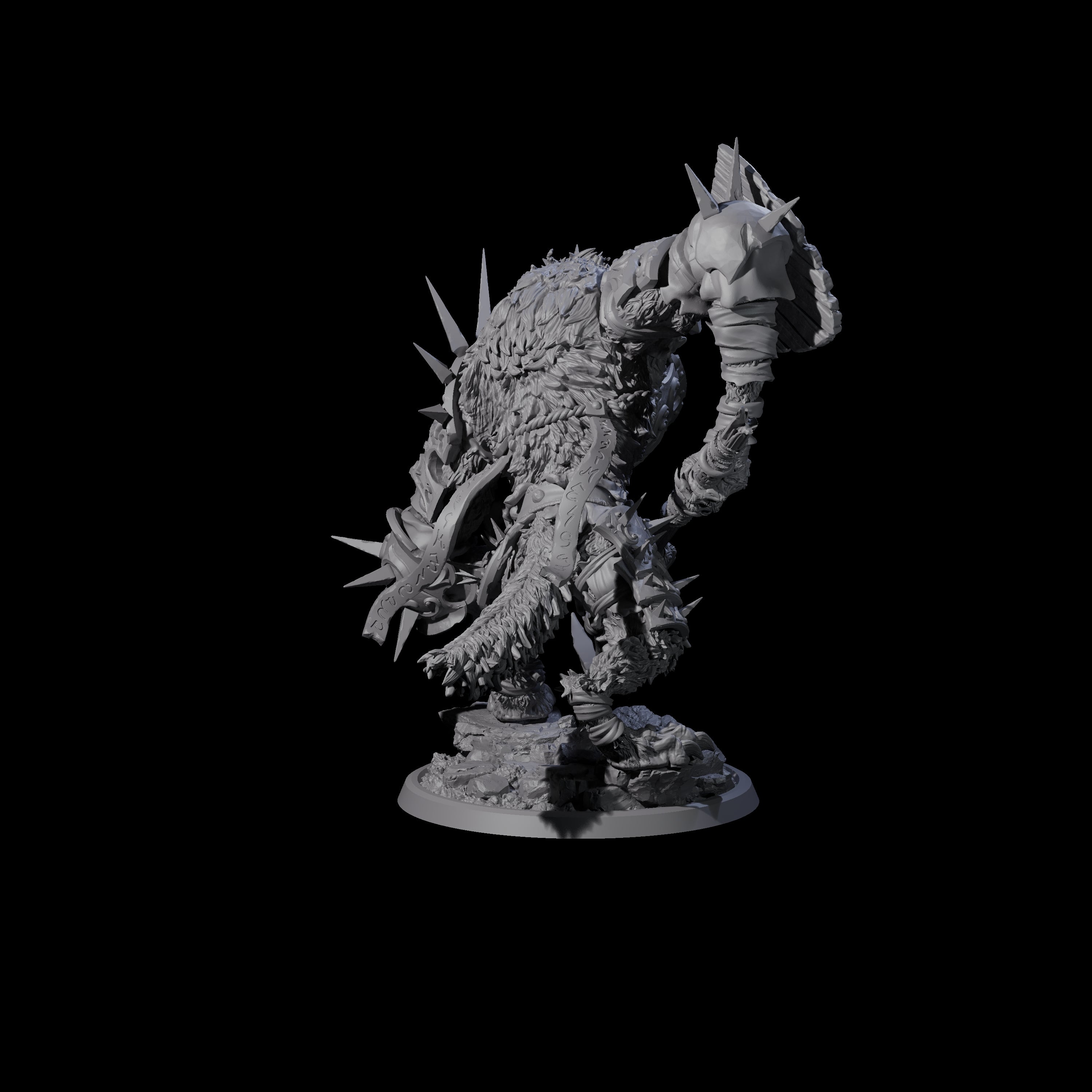 Uncontrolable Werewolf C Miniature for Dungeons and Dragons, Pathfinder or other TTRPGs
