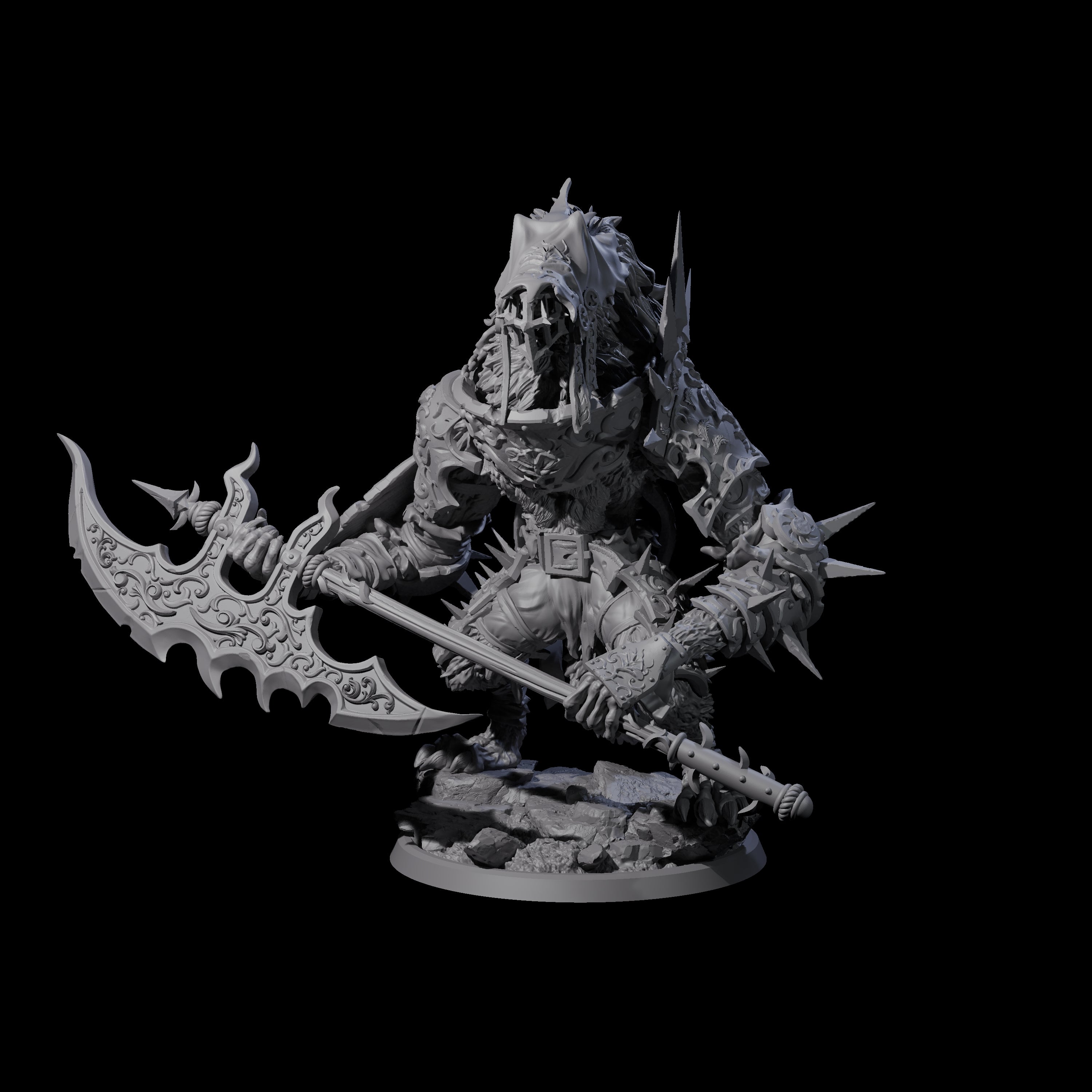 Uncontrolable Werewolf D Miniature for Dungeons and Dragons, Pathfinder or other TTRPGs