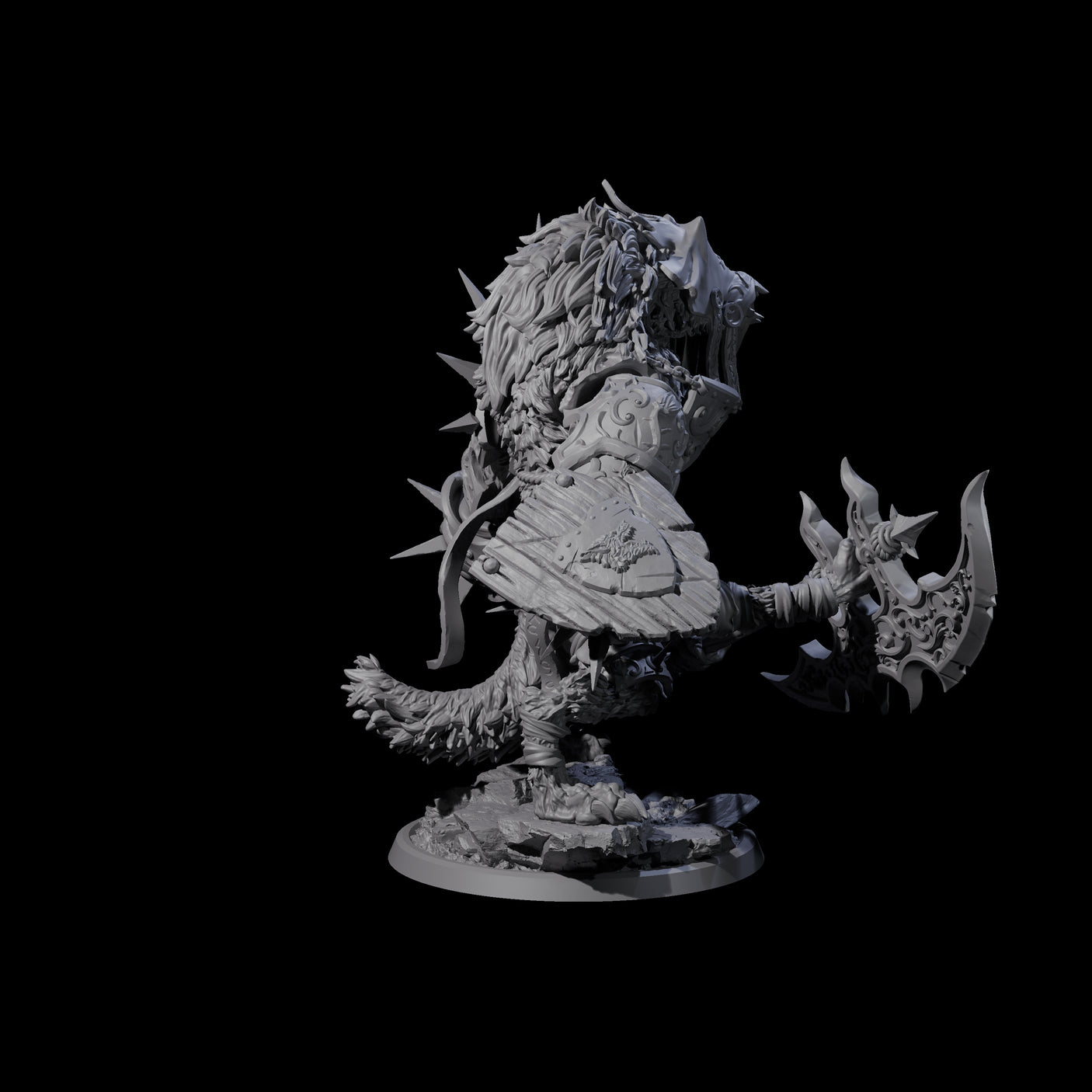 Uncontrolable Werewolf D Miniature for Dungeons and Dragons, Pathfinder or other TTRPGs