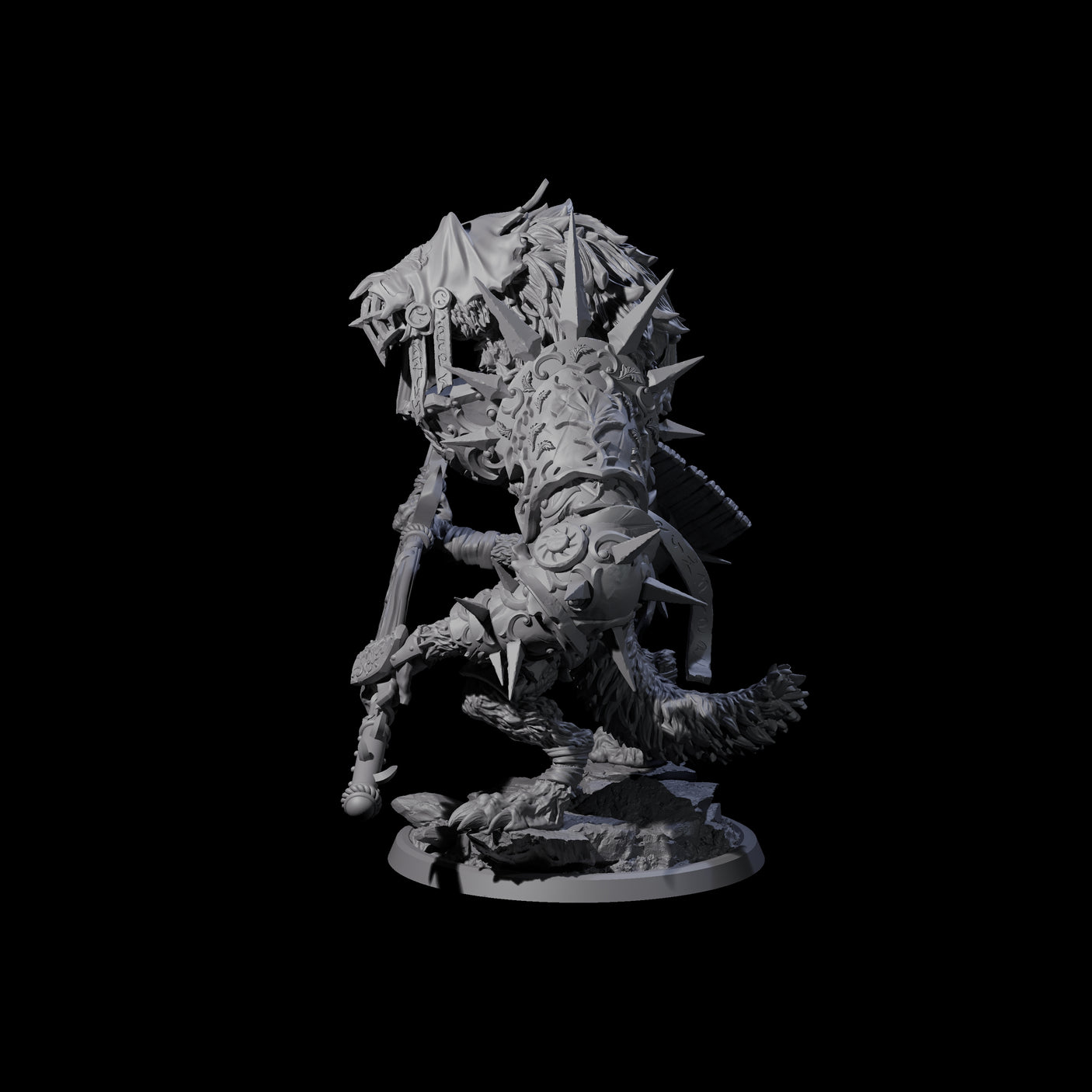 Uncontrolable Werewolf D Miniature for Dungeons and Dragons, Pathfinder or other TTRPGs